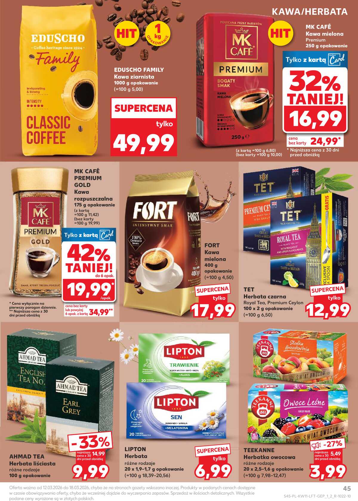 Leták Kaufland Polsko 12.3.-18.3.2026 - Noviny týdne strana 45
