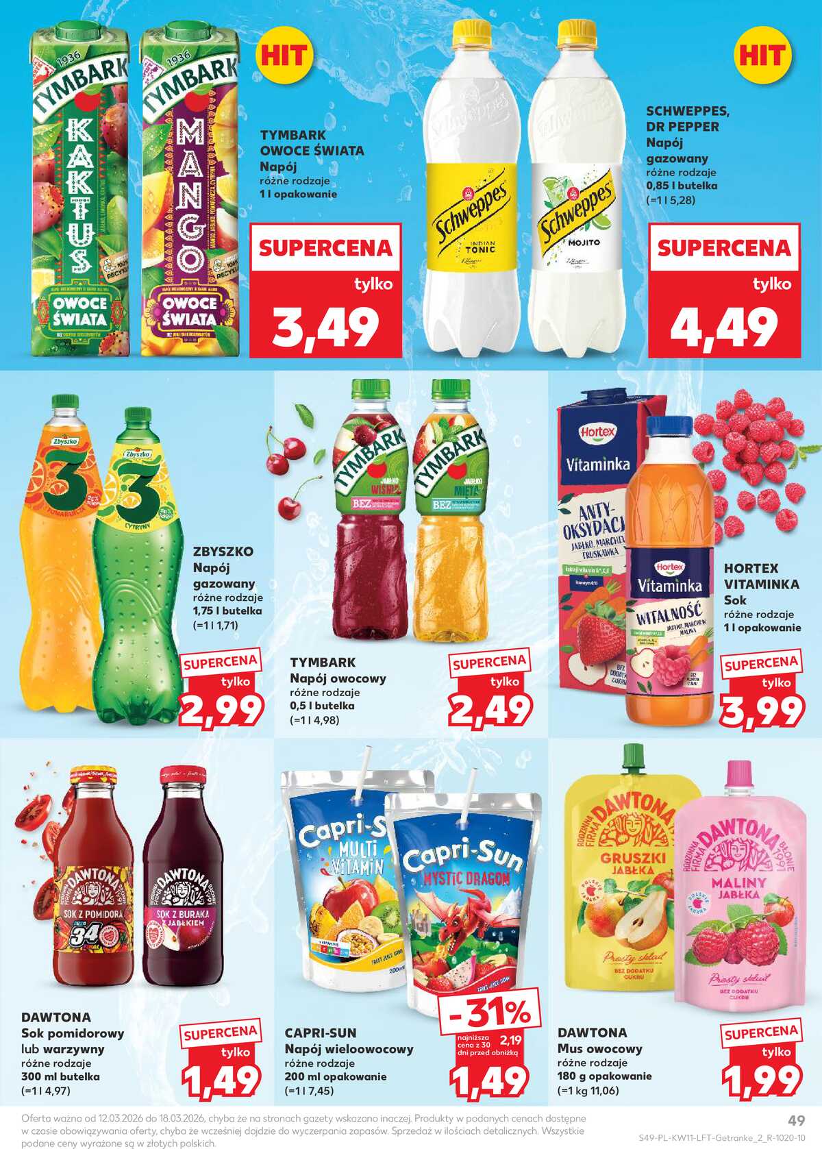Leták Kaufland Polsko 12.3.-18.3.2026 - Noviny týdne strana 49