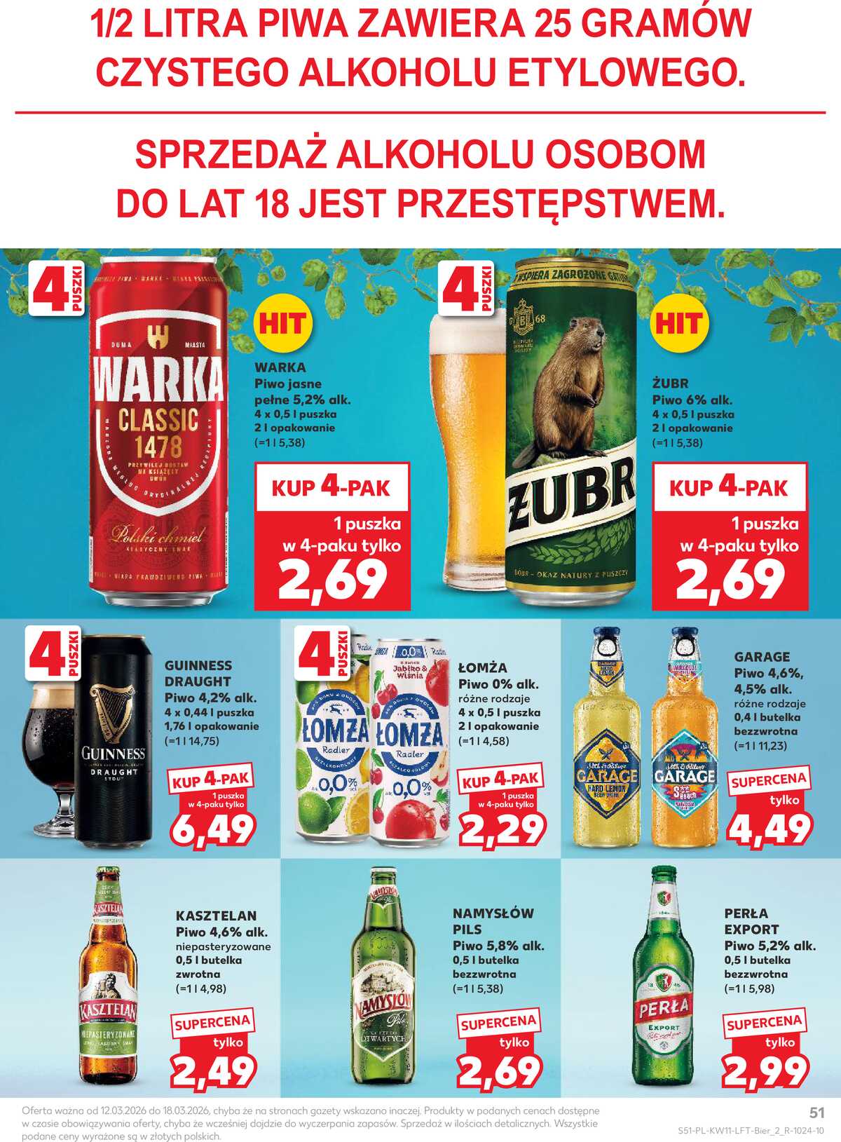 Leták Kaufland Polsko 12.3.-18.3.2026 - Noviny týdne strana 51
