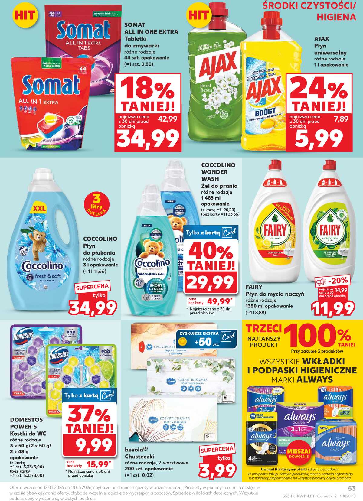 Leták Kaufland Polsko 12.3.-18.3.2026 - Noviny týdne strana 53