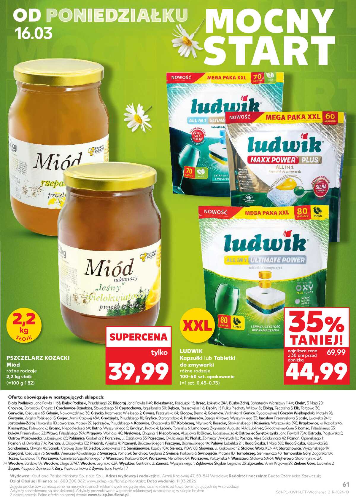 Leták Kaufland Polsko 12.3.-18.3.2026 - Noviny týdne strana 61