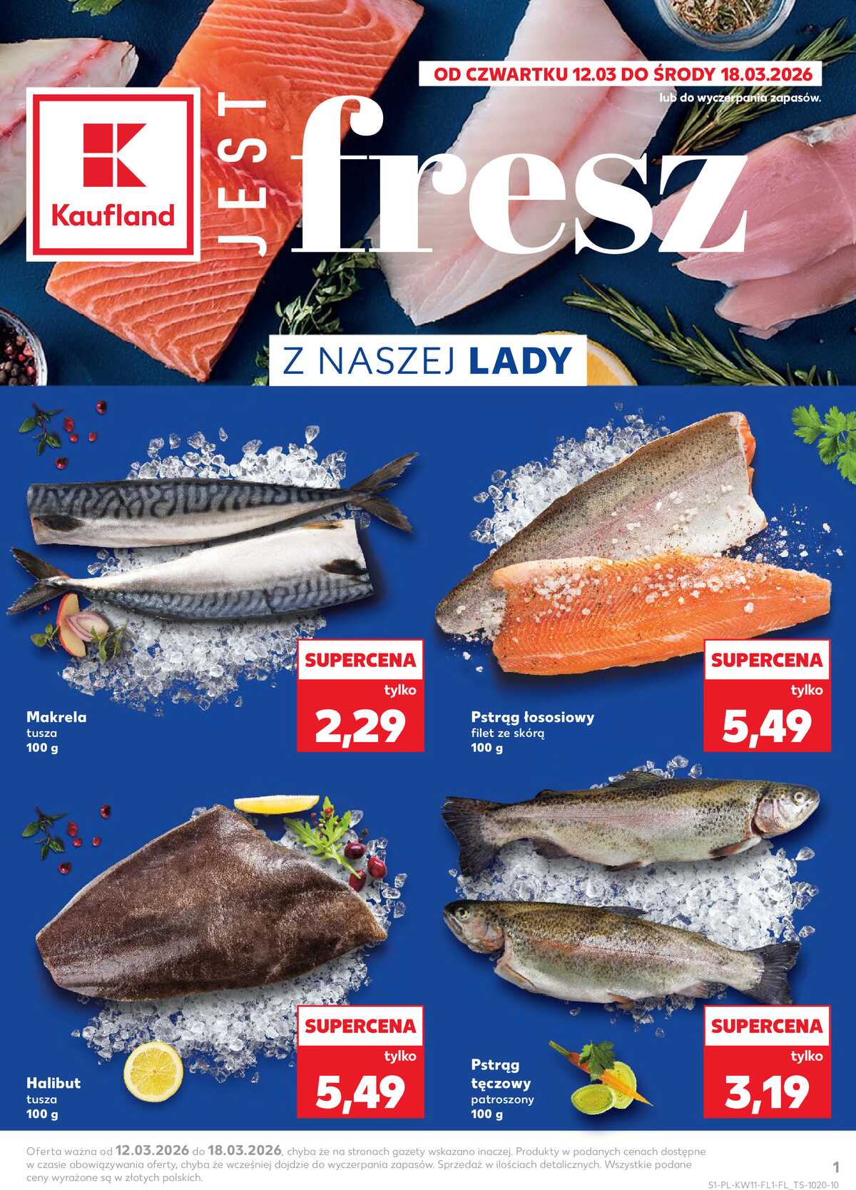 Leták Kaufland Polsko 12.3.-18.3.2026 strana 1