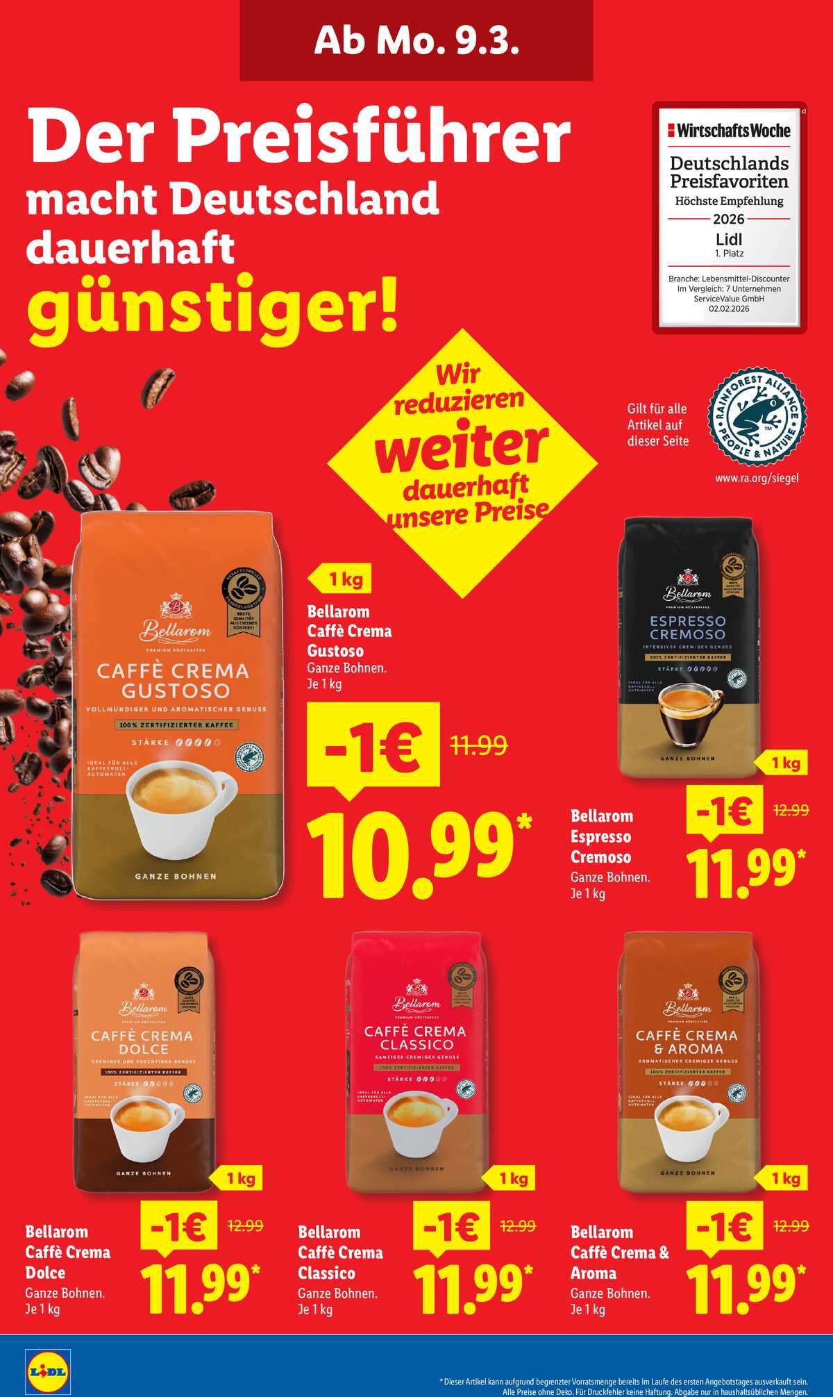 Leták Lidl Německo 9.3.-14.3.2026 strana 2