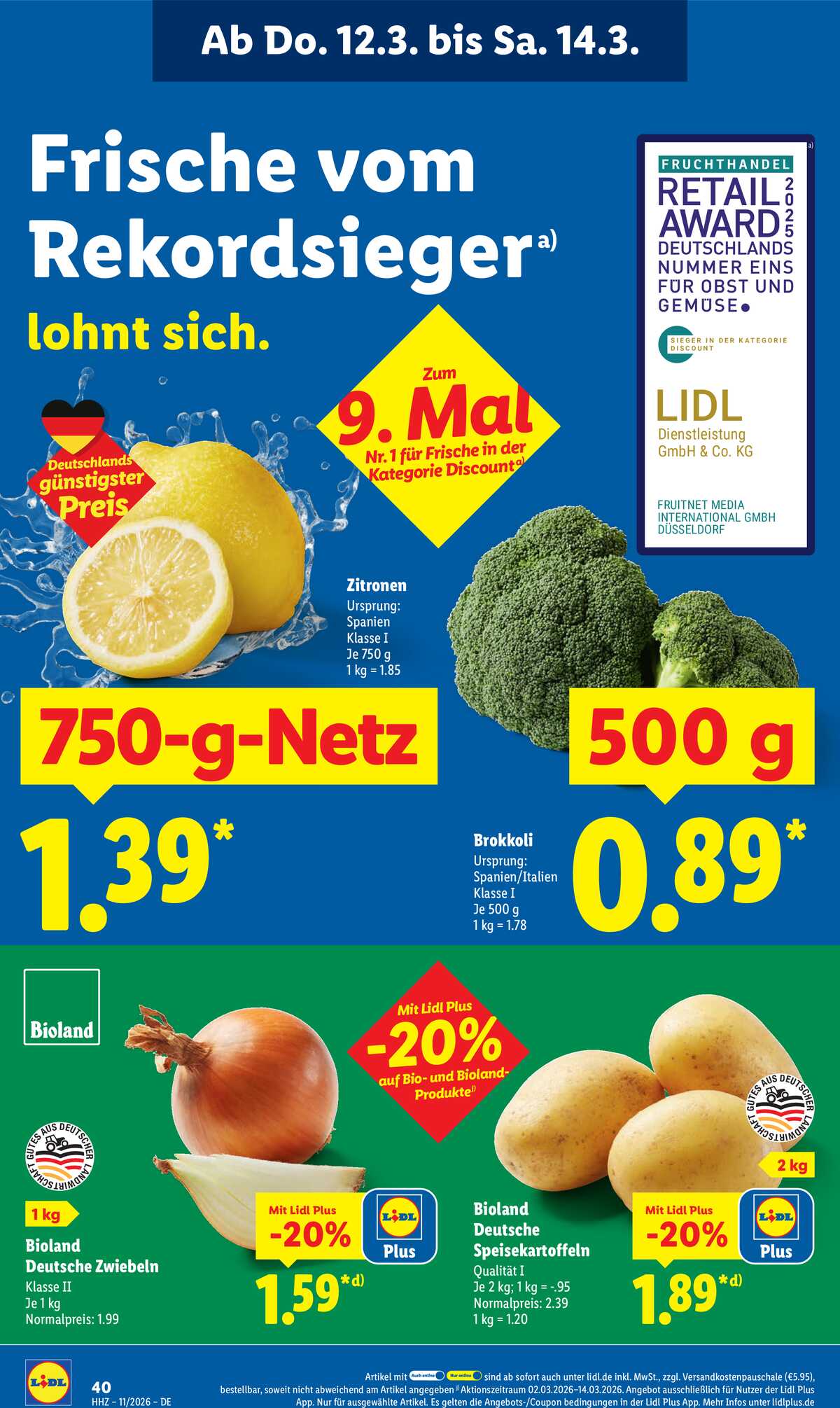 Leták Lidl Německo 9.3.-14.3.2026 strana 62