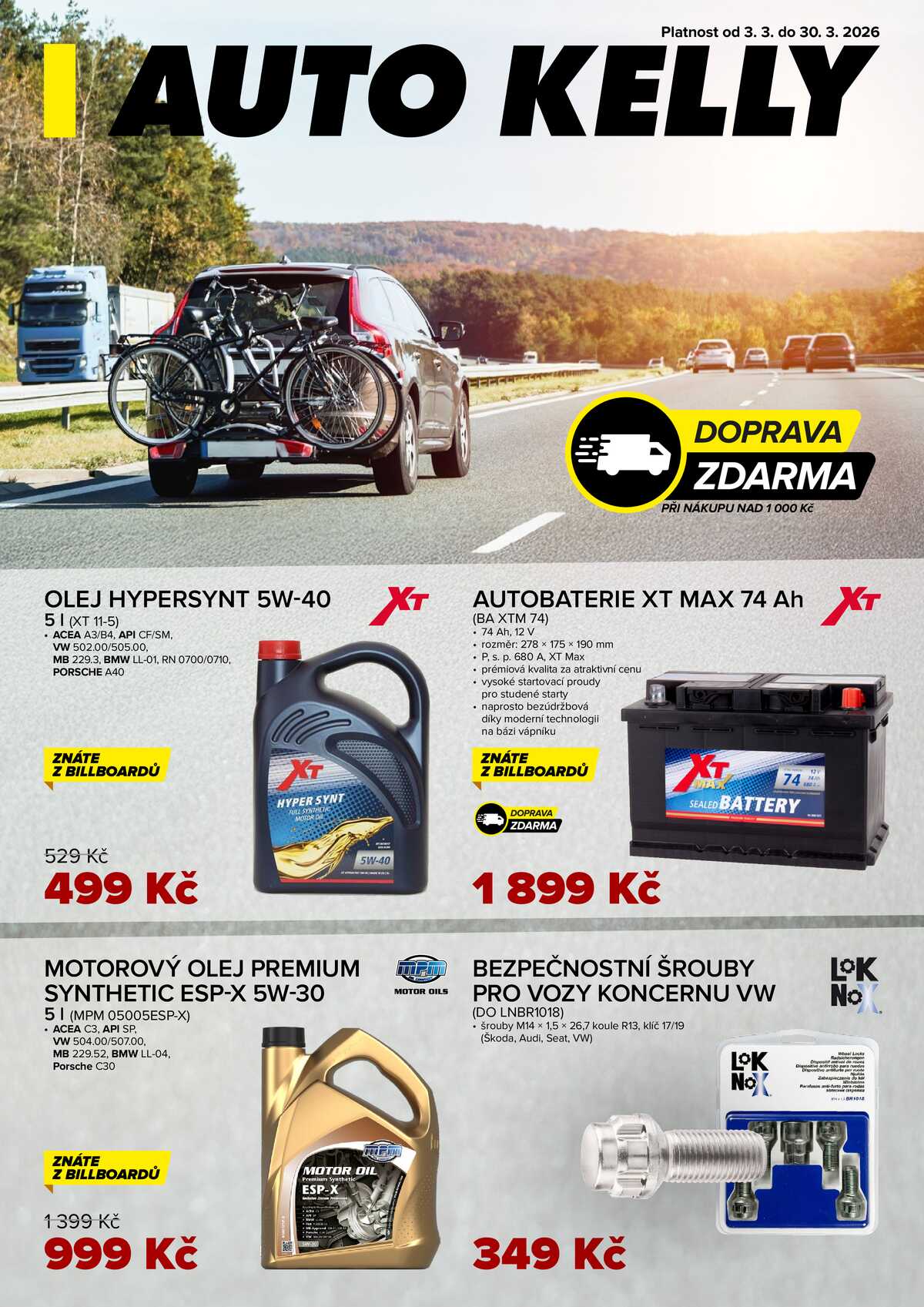 Auto Kelly do 30.3. strana 1