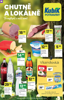 Kubík potraviny letáky