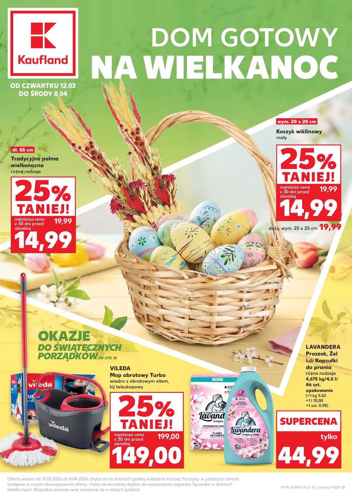 Leták Kaufland Polsko 12.3.-8.4.2026 strana 1