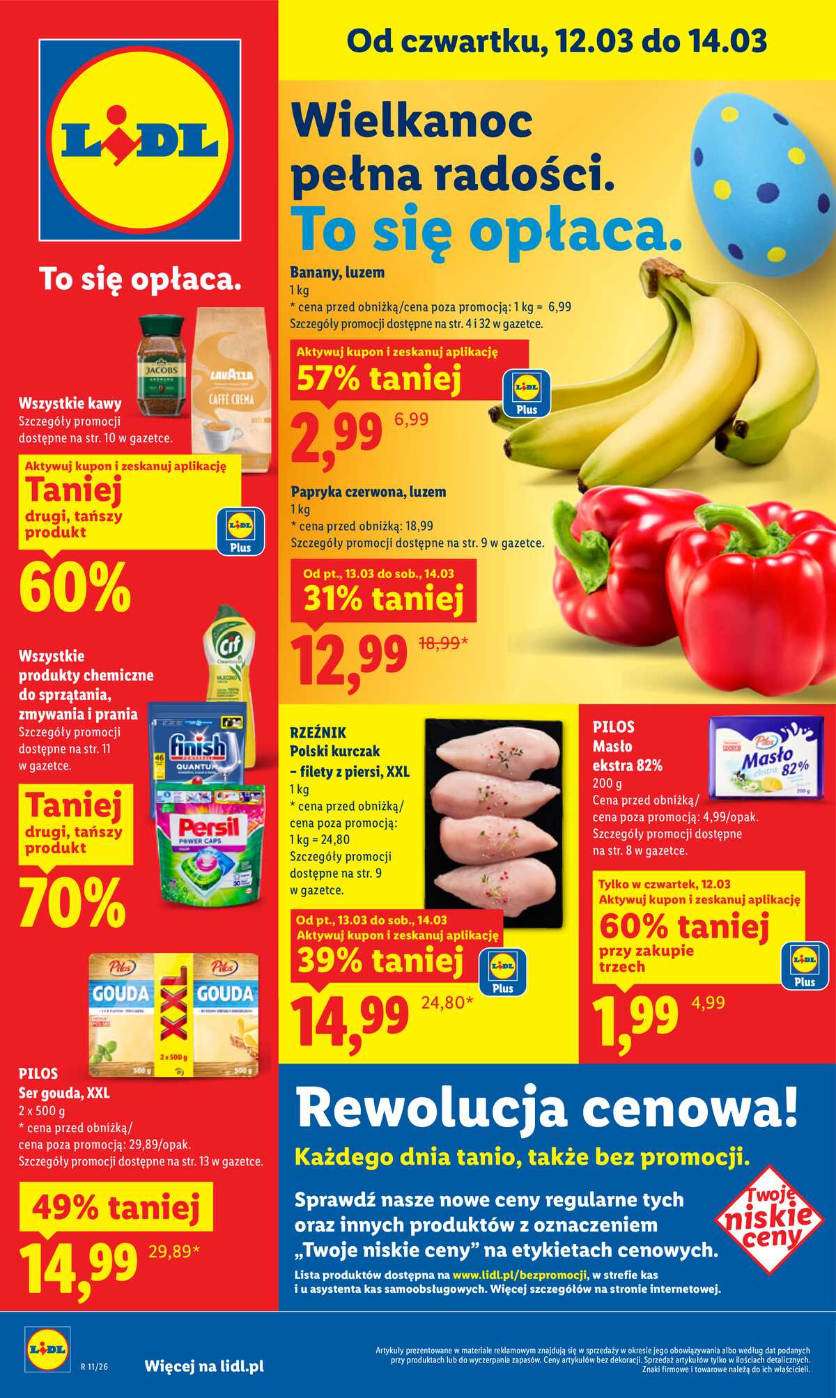Leták Lidl Polsko 12.3.-14.3.2026 strana 1