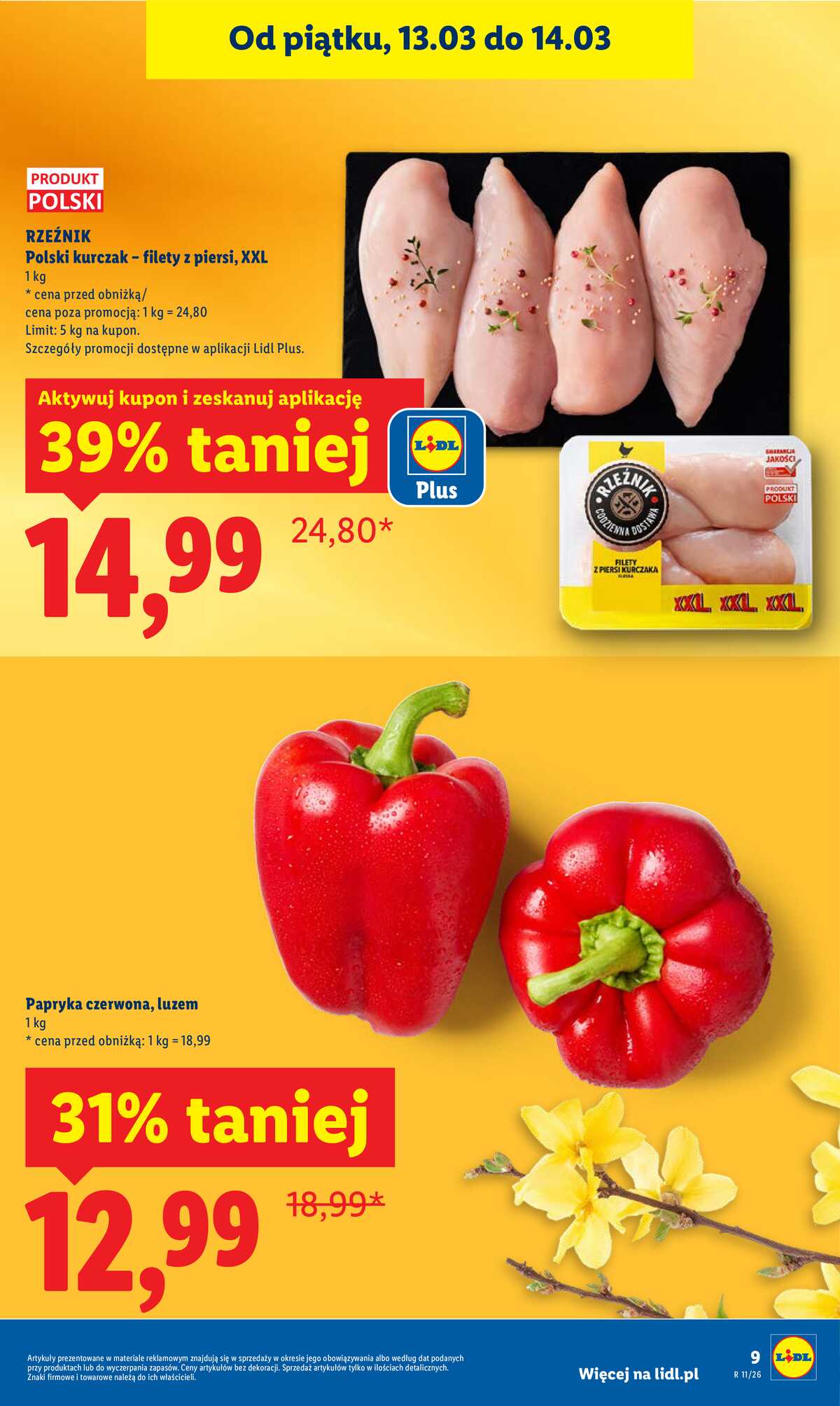 Leták Lidl Polsko 12.3.-14.3.2026 strana 9