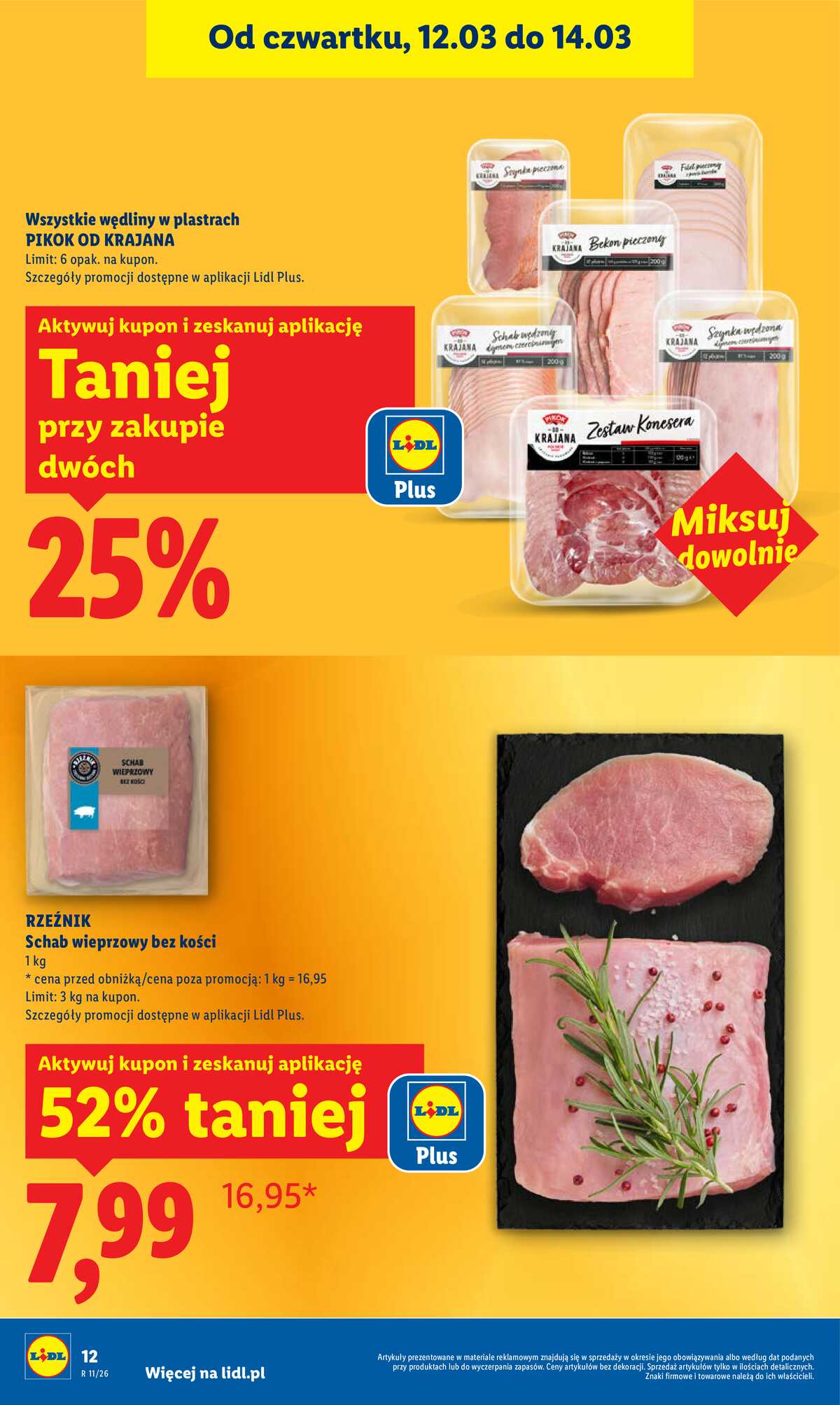 Leták Lidl Polsko 12.3.-14.3.2026 strana 12