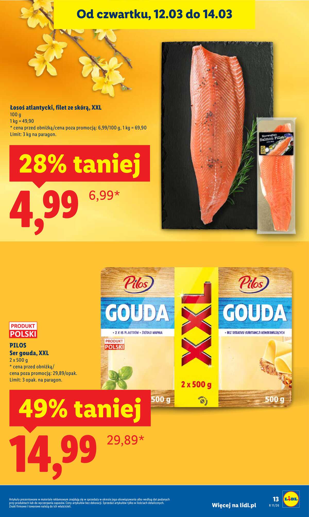 Leták Lidl Polsko 12.3.-14.3.2026 strana 13