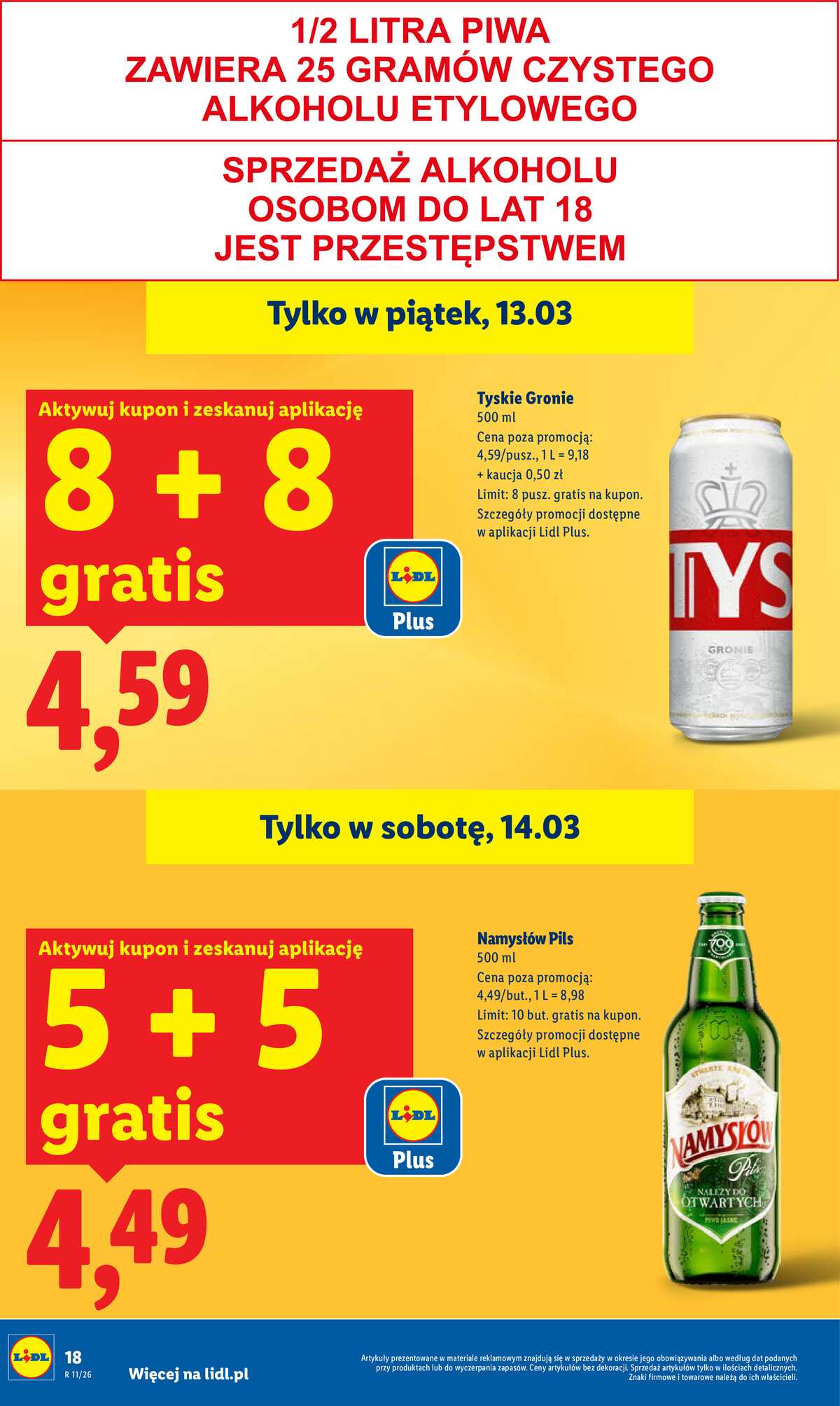 Leták Lidl Polsko 12.3.-14.3.2026 strana 18