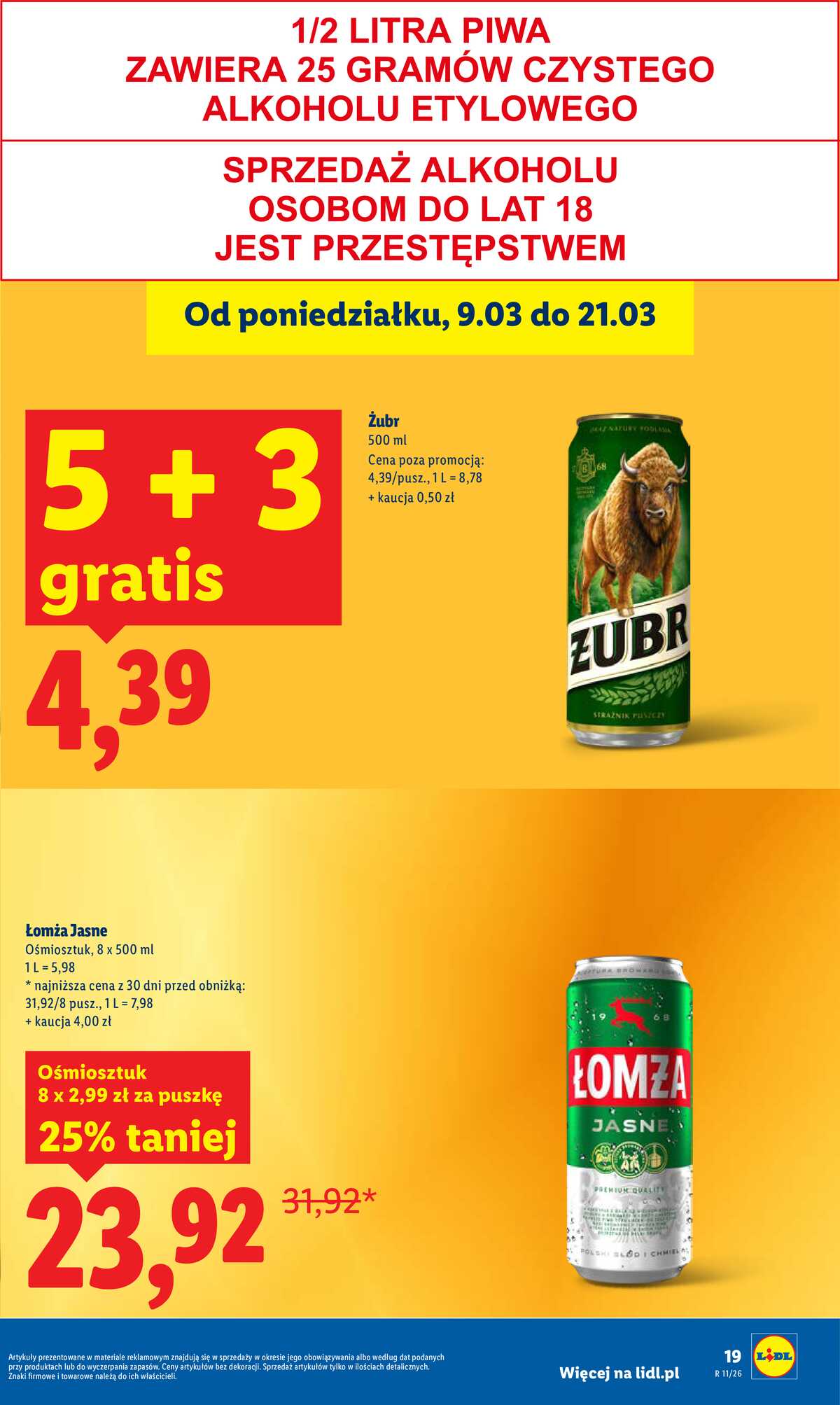 Leták Lidl Polsko 12.3.-14.3.2026 strana 19