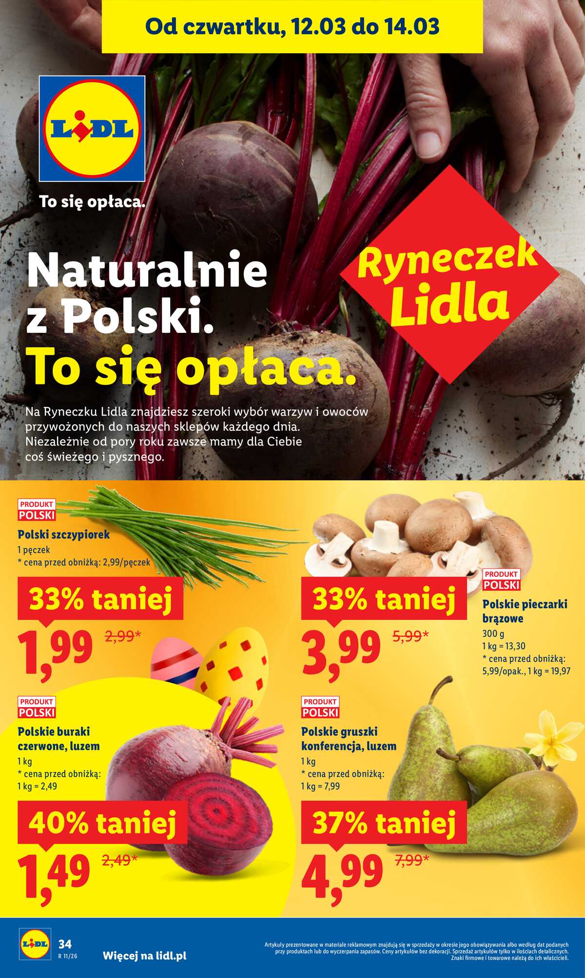 Leták Lidl Polsko 12.3.-14.3.2026 strana 36