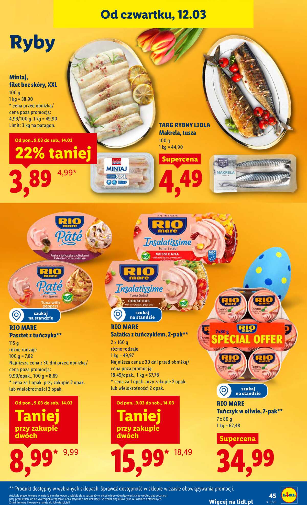 Leták Lidl Polsko 12.3.-14.3.2026 strana 47