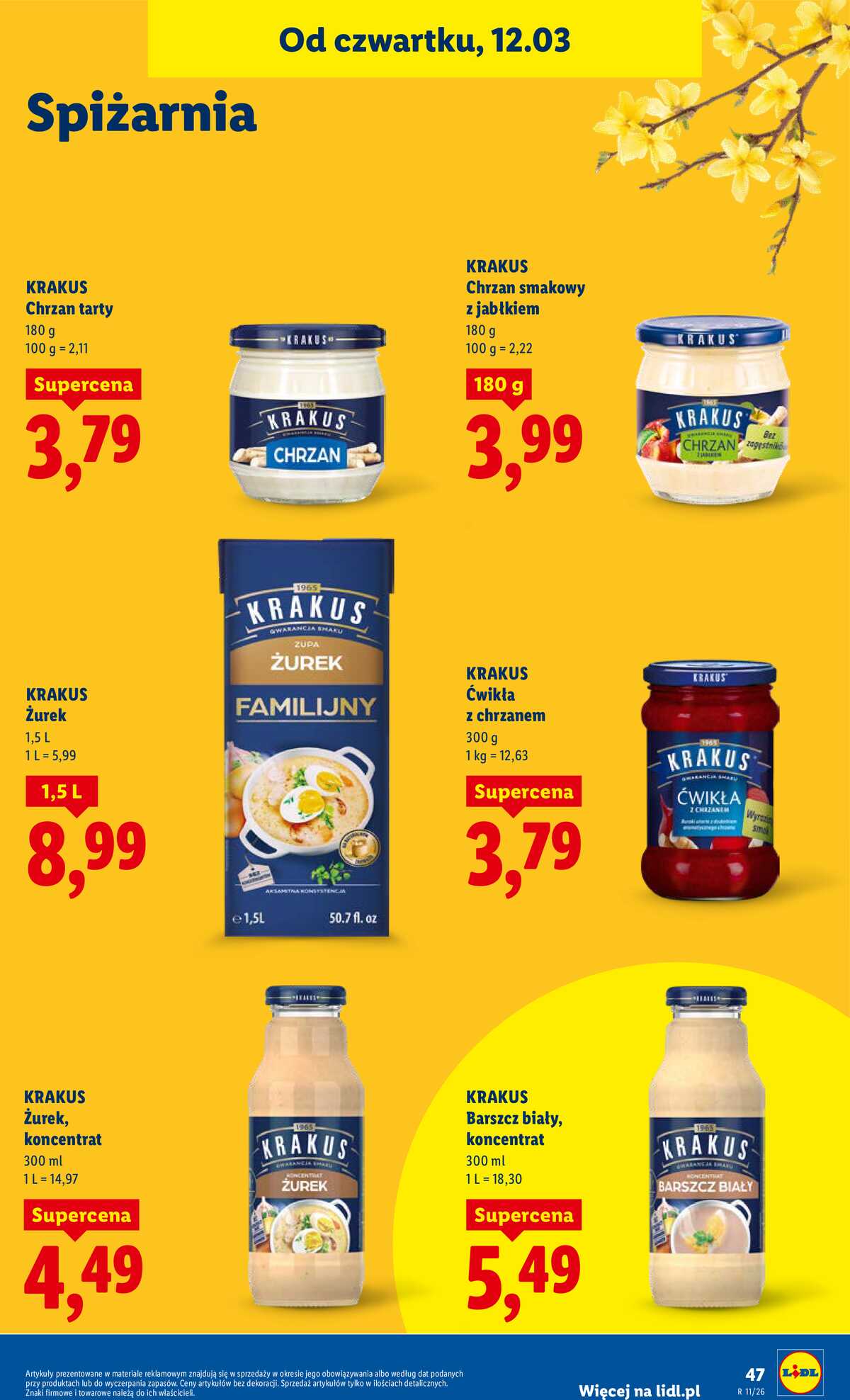 Leták Lidl Polsko 12.3.-14.3.2026 strana 49