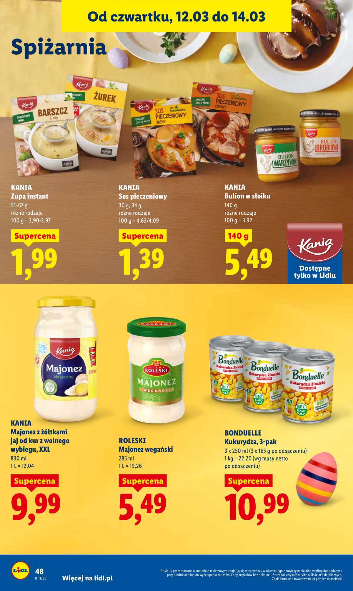 Leták Lidl Polsko 12.3.-14.3.2026 strana 50