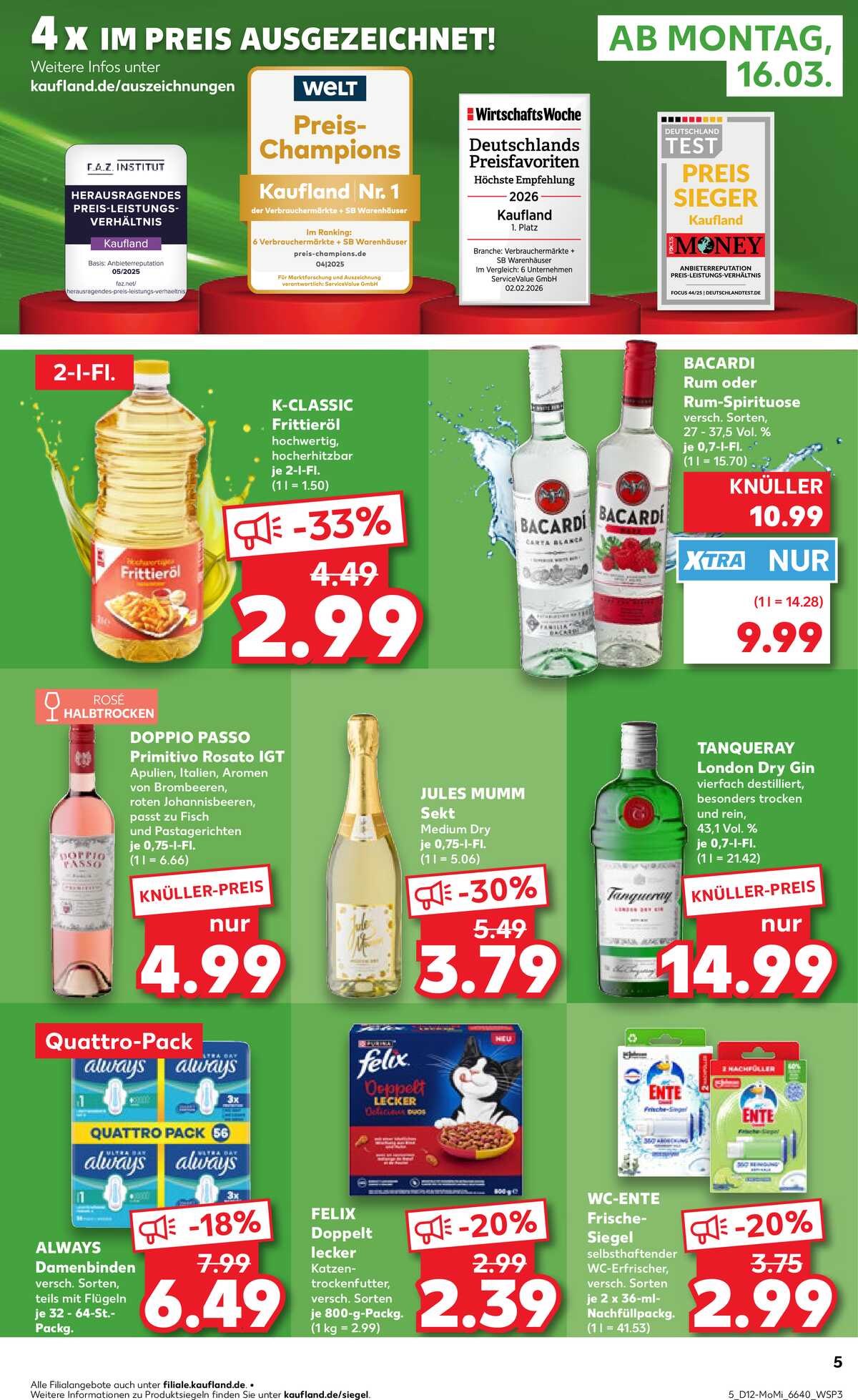 Leták Kaufland Německo 16.3.-18.3.2026 strana 5