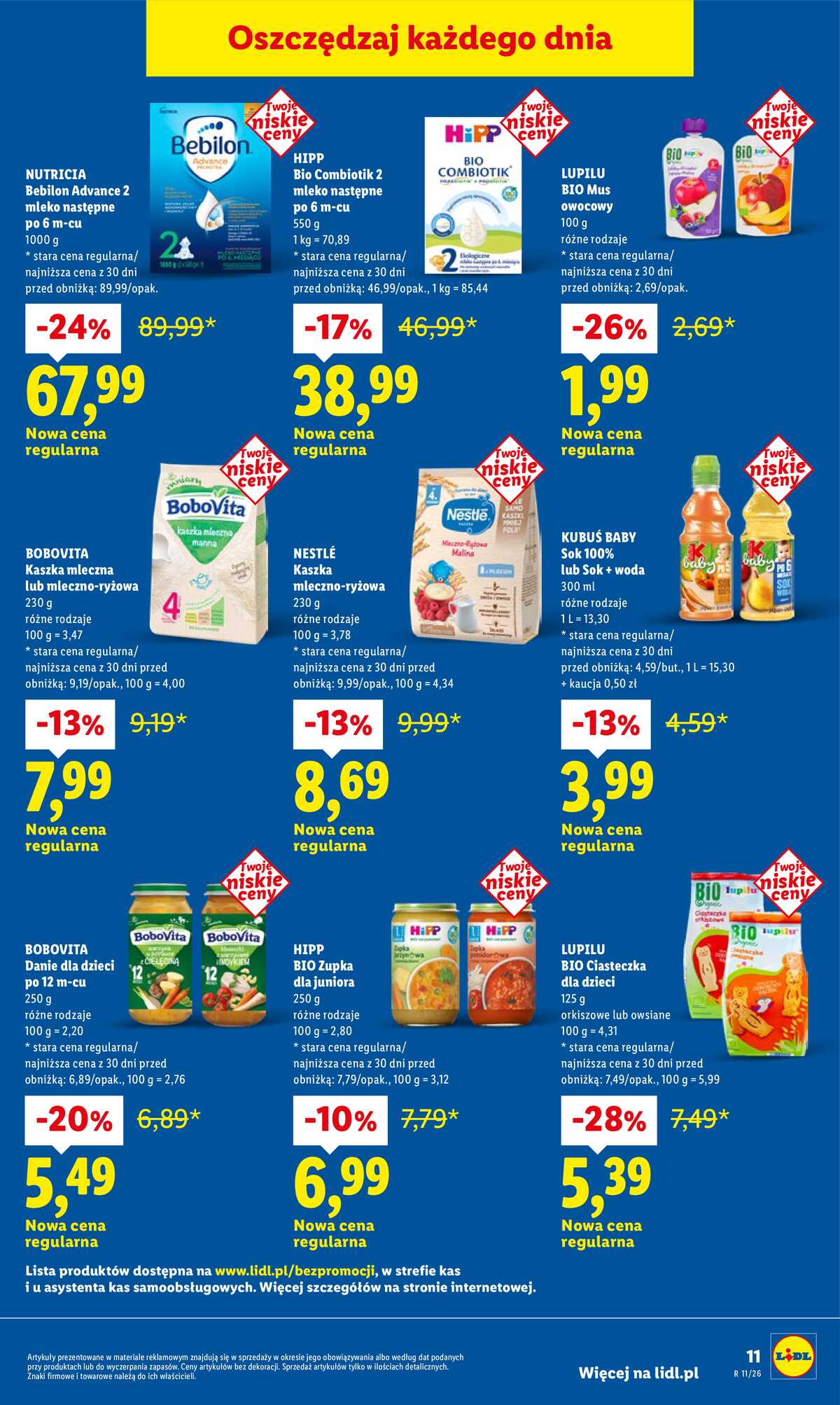 Leták Lidl Polsko 1.3.-31.3.2026 - Cenová revoluce! strana 11