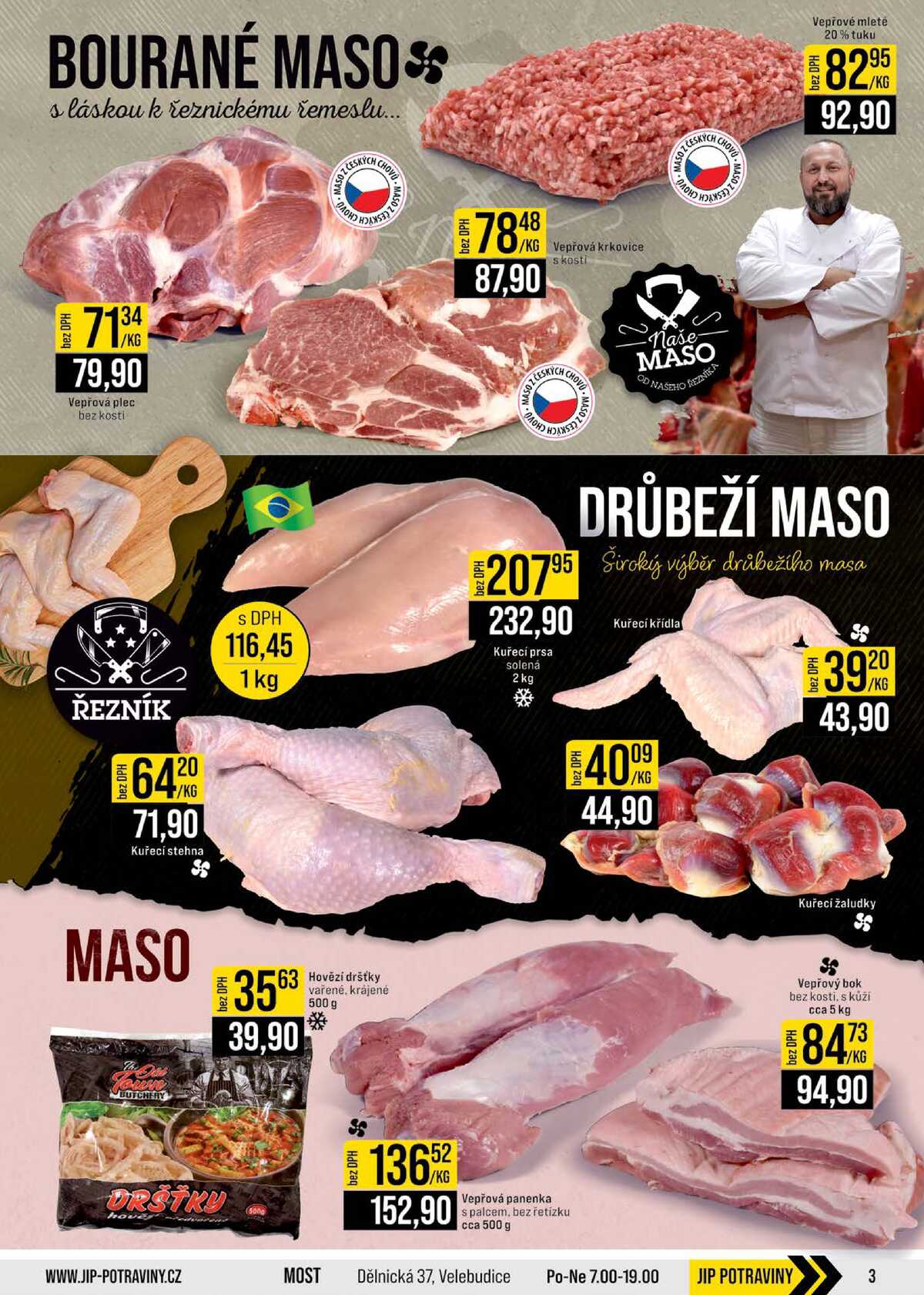 JIP Cash & Carry Brno, Praha, Ostrava, Jilemnice, Pardubice, Ostrava, Karlovy Vary, Olomouc a Zlín od 11.3. do 17.3.2026 strana 3