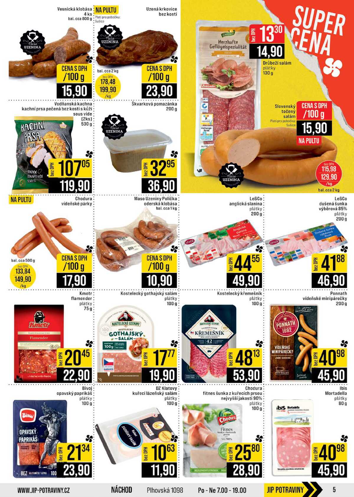 JIP Cash & Carry České Budějovice, Most, Náchod, Polička, Sušice a Svoboda nad Úpou od 11.3. do 17.3.2026 strana 5