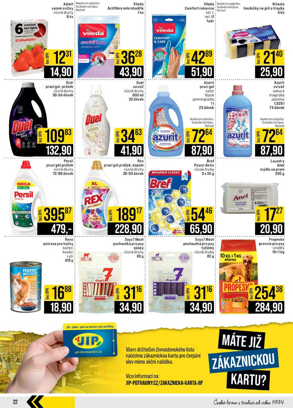 JIP Cash & Carry České Budějovice, Most, Náchod, Polička, Sušice a Svoboda nad Úpou od 11.3. do 17.3.2026 strana 22