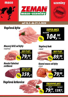 ZEMAN maso-uzeniny letáky