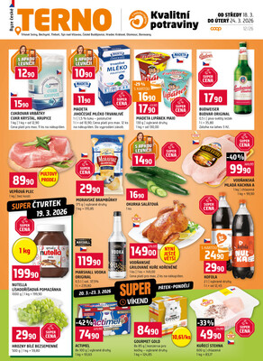 Terno České Budějovice, Hradec Králové, Olomouc, Třeboň, Trhové Sviny, Týn nad Vltavou, Borovany, Bechyně 18.3. - 24.3.