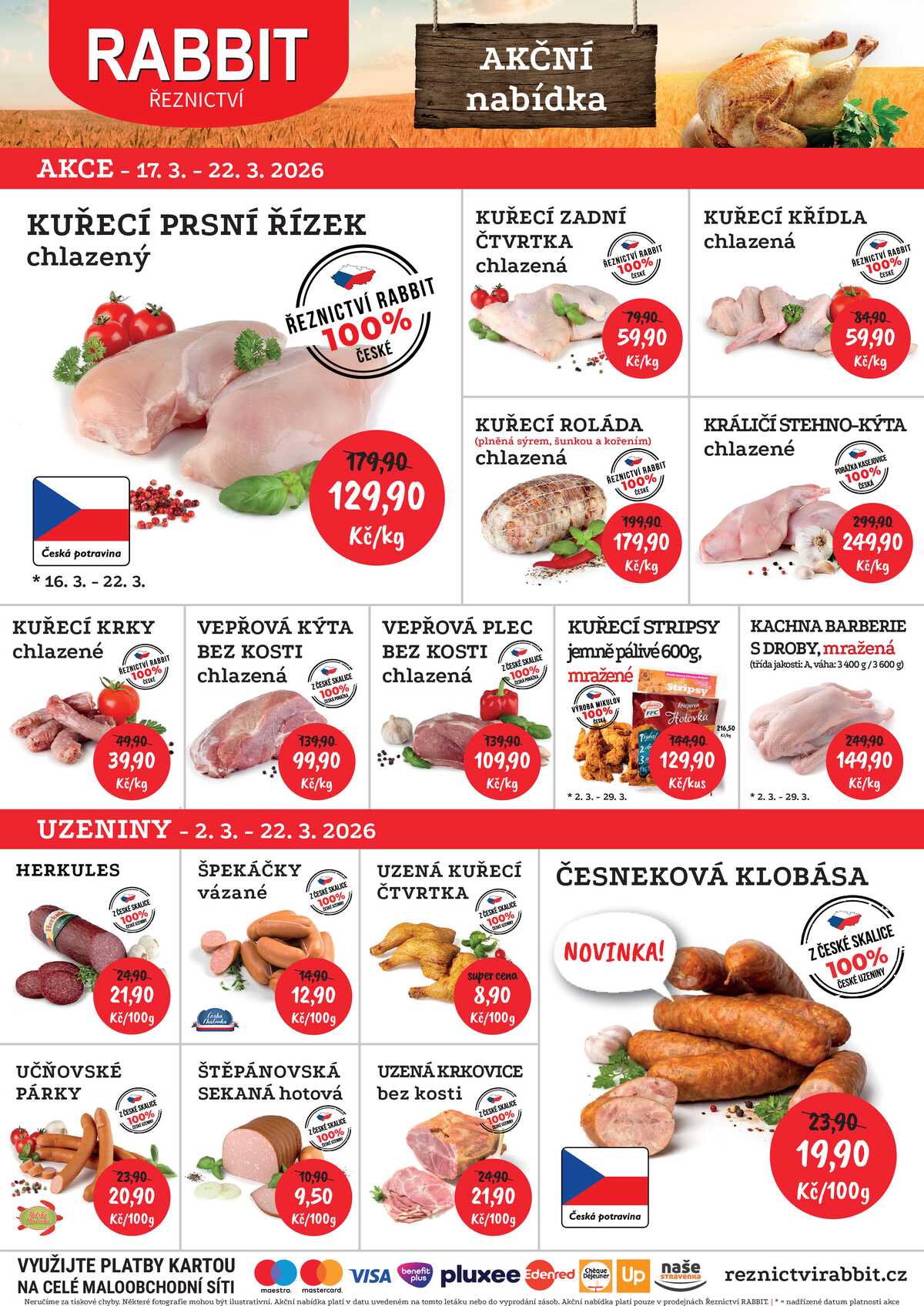 RABBIT řeznictví od 16.3. do 22.3.2026 strana 1