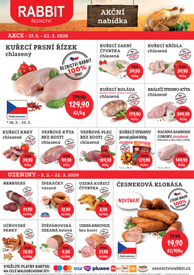 RABBIT řeznictví letáky