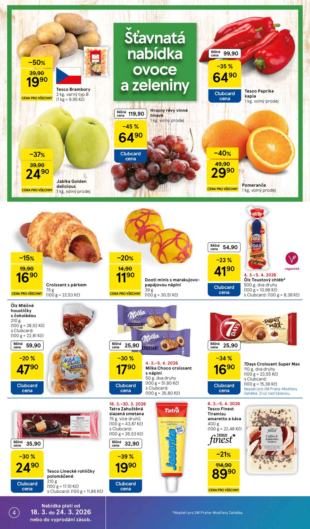 Leták Tesco - Tesco supermarkety od 18.3. do 24.3.2026 - strana 4