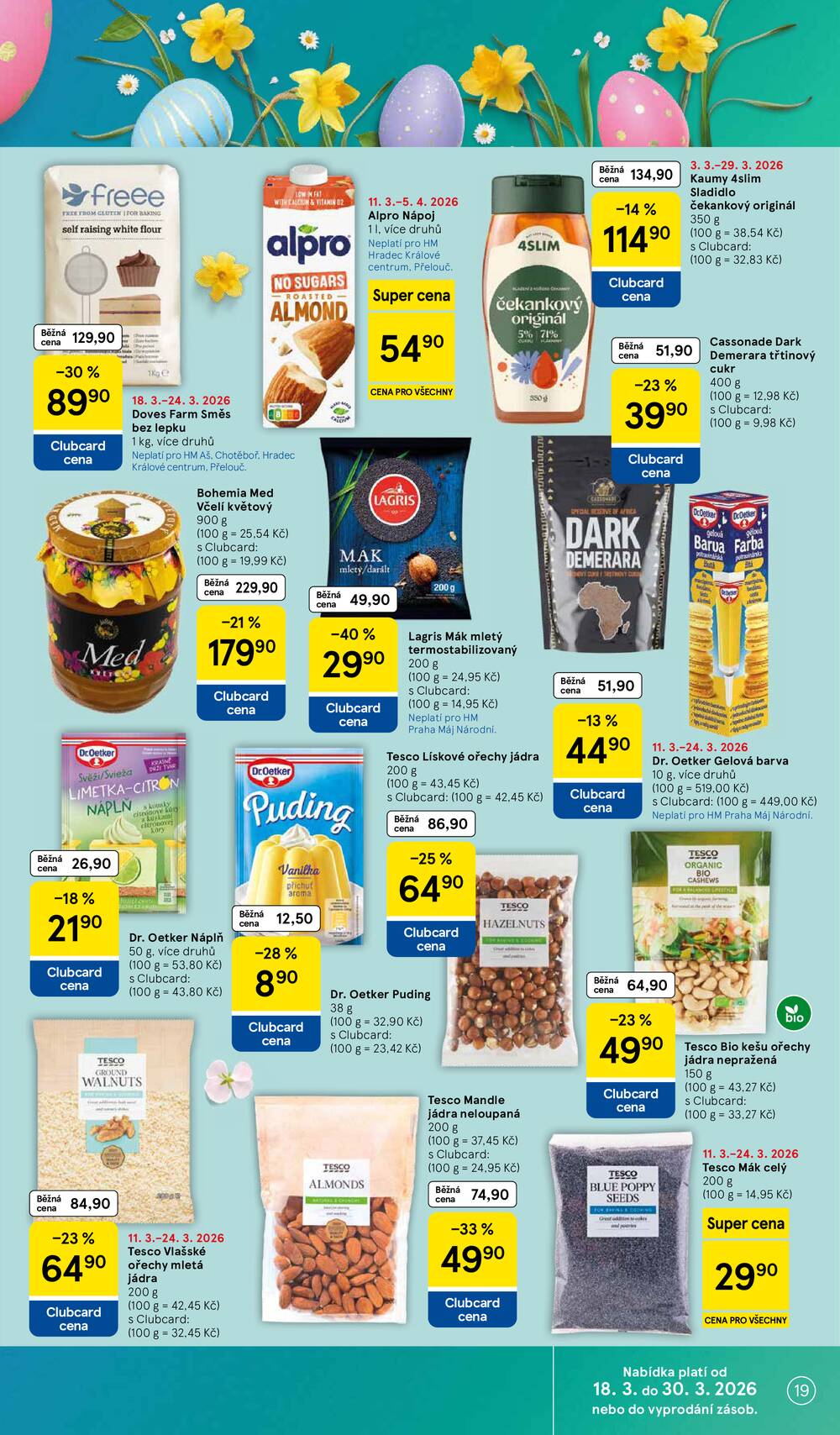 Tesco malé hypermarkety od 18.3. do 24.3.2026