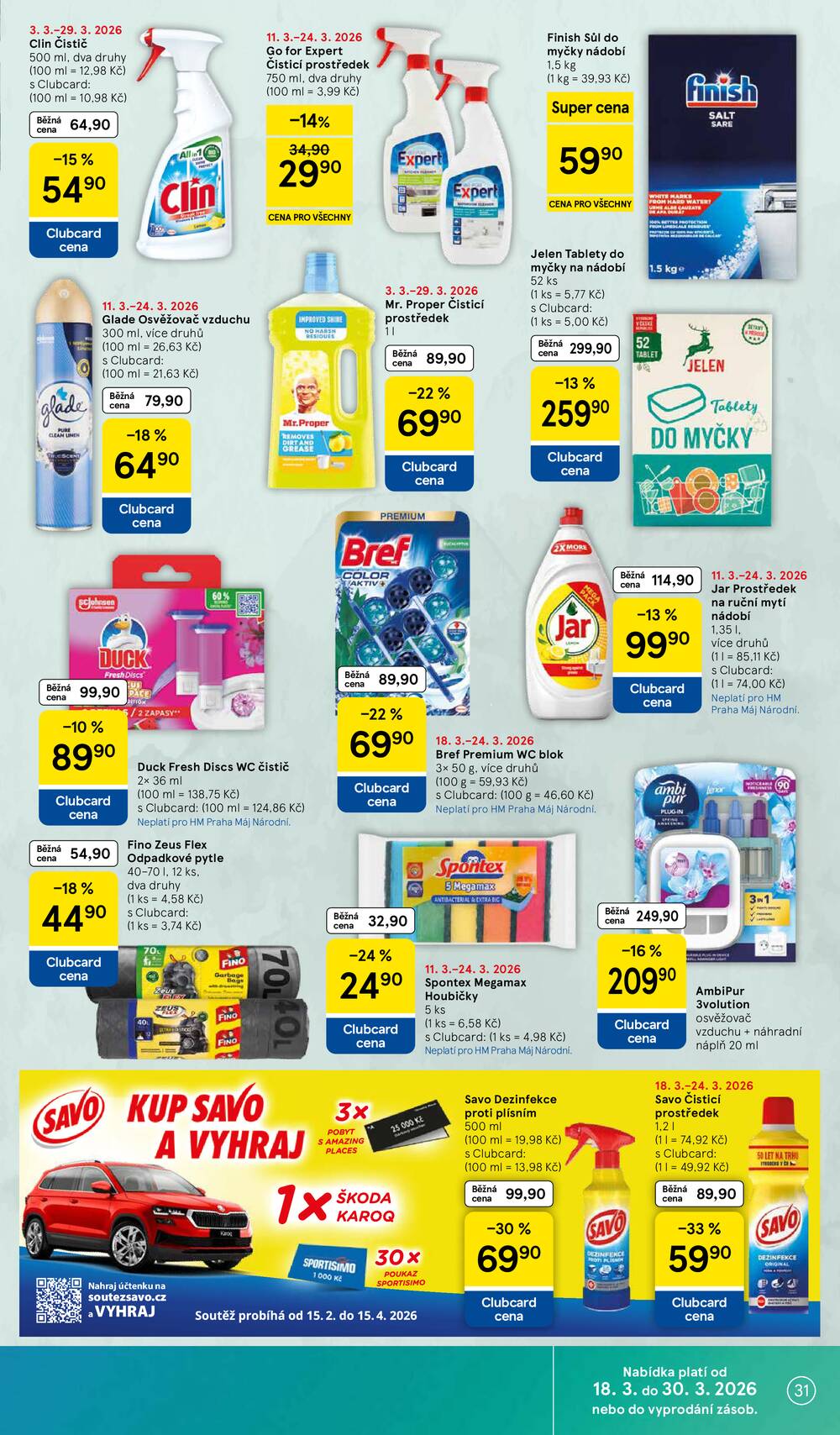 Tesco malé hypermarkety od 18.3. do 24.3.2026