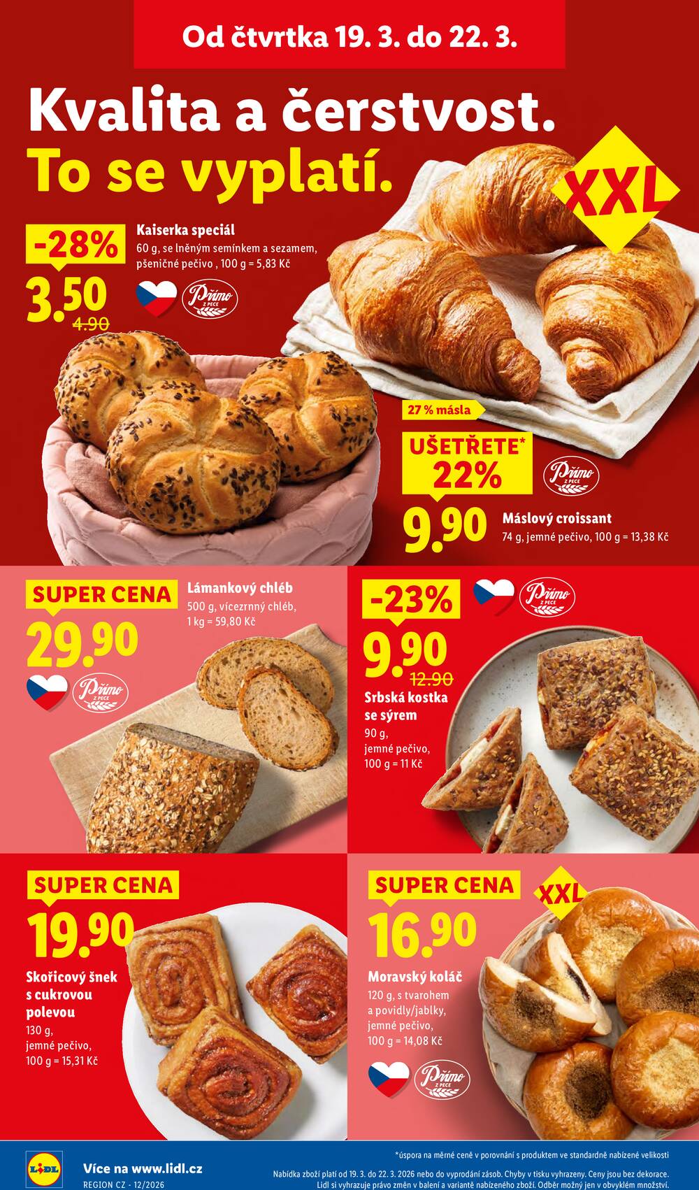 Lidl Čtvrtek od 19.3. do 22.3.2026