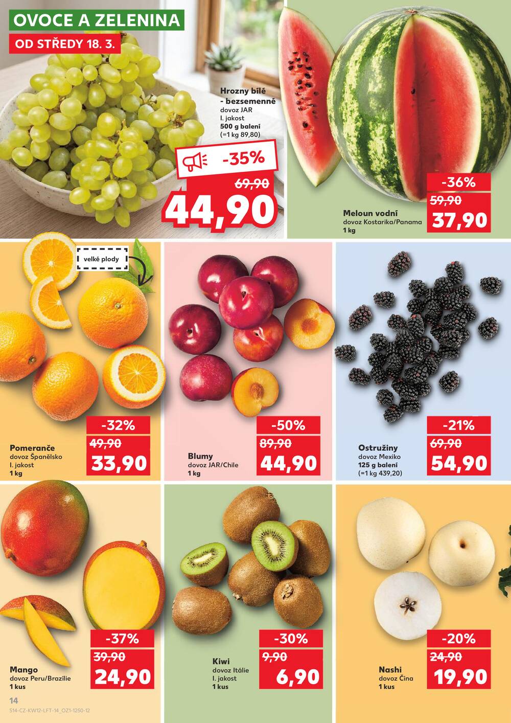 Kaufland 18.3. - 24.3. - Kaufland - Ostrov - Jáchymovská