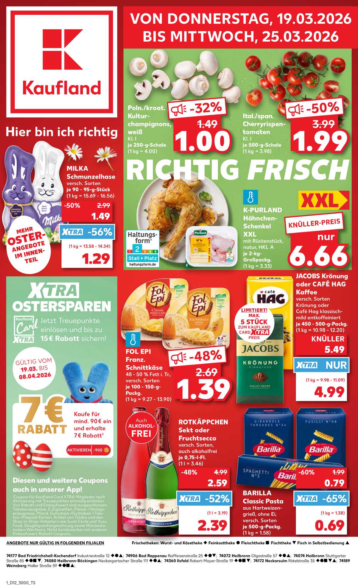 Leták Kaufland Německo 19.3.-25.3.2026 strana 1