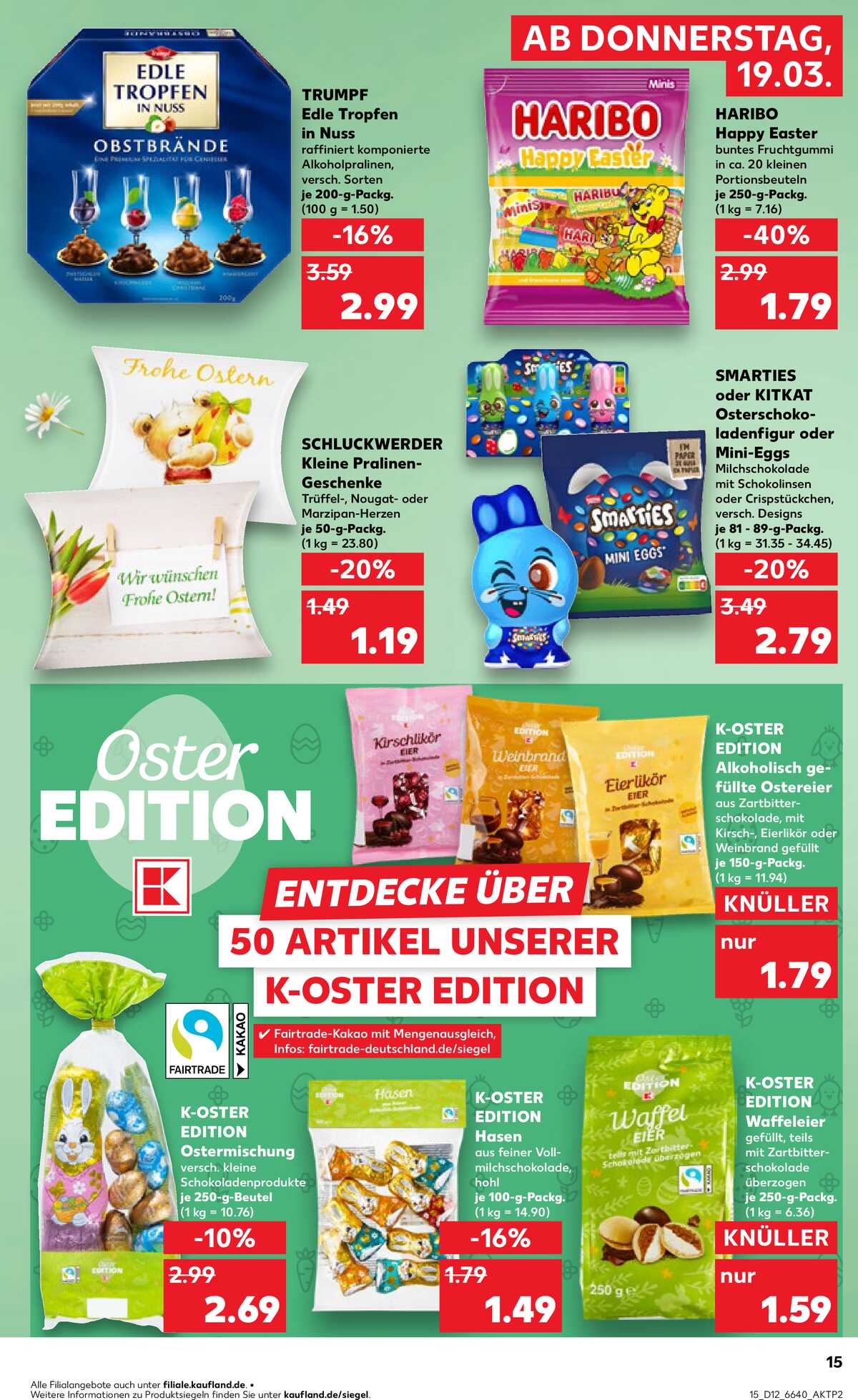 Leták Kaufland Německo 19.3.-25.3.2026 strana 15
