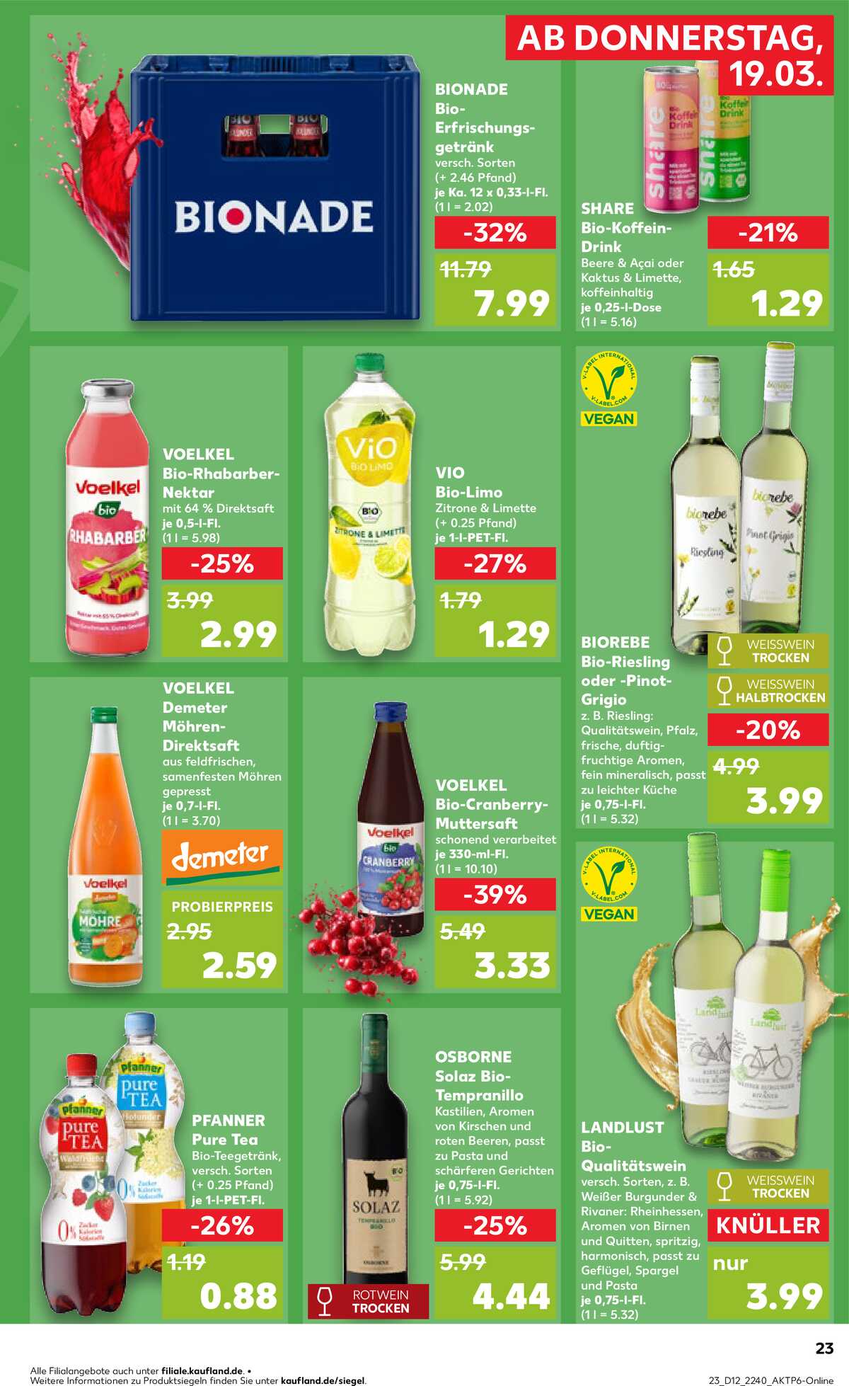 Leták Kaufland Německo 19.3.-25.3.2026 strana 23