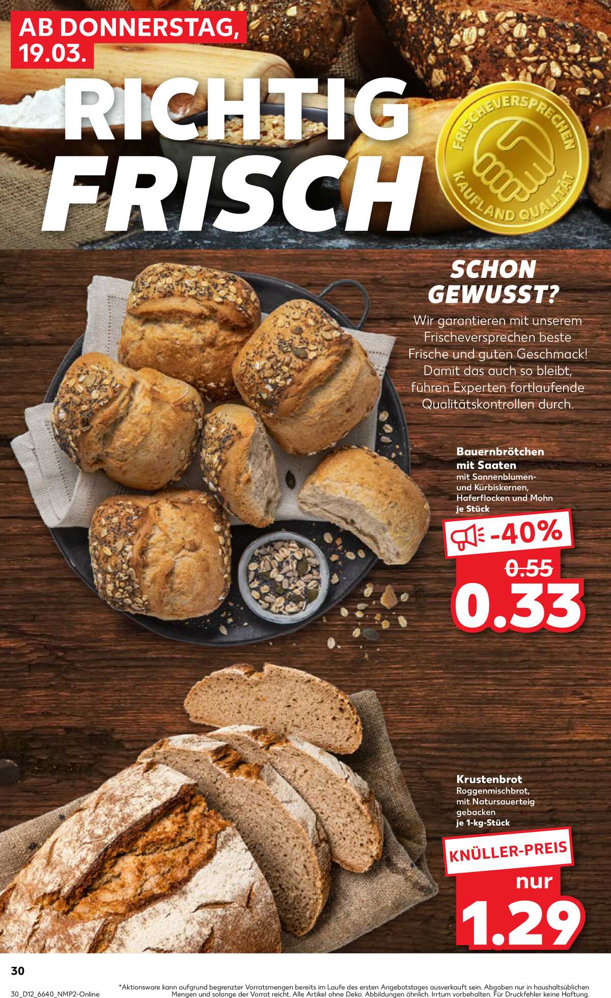 Leták Kaufland Německo 19.3.-25.3.2026 strana 30
