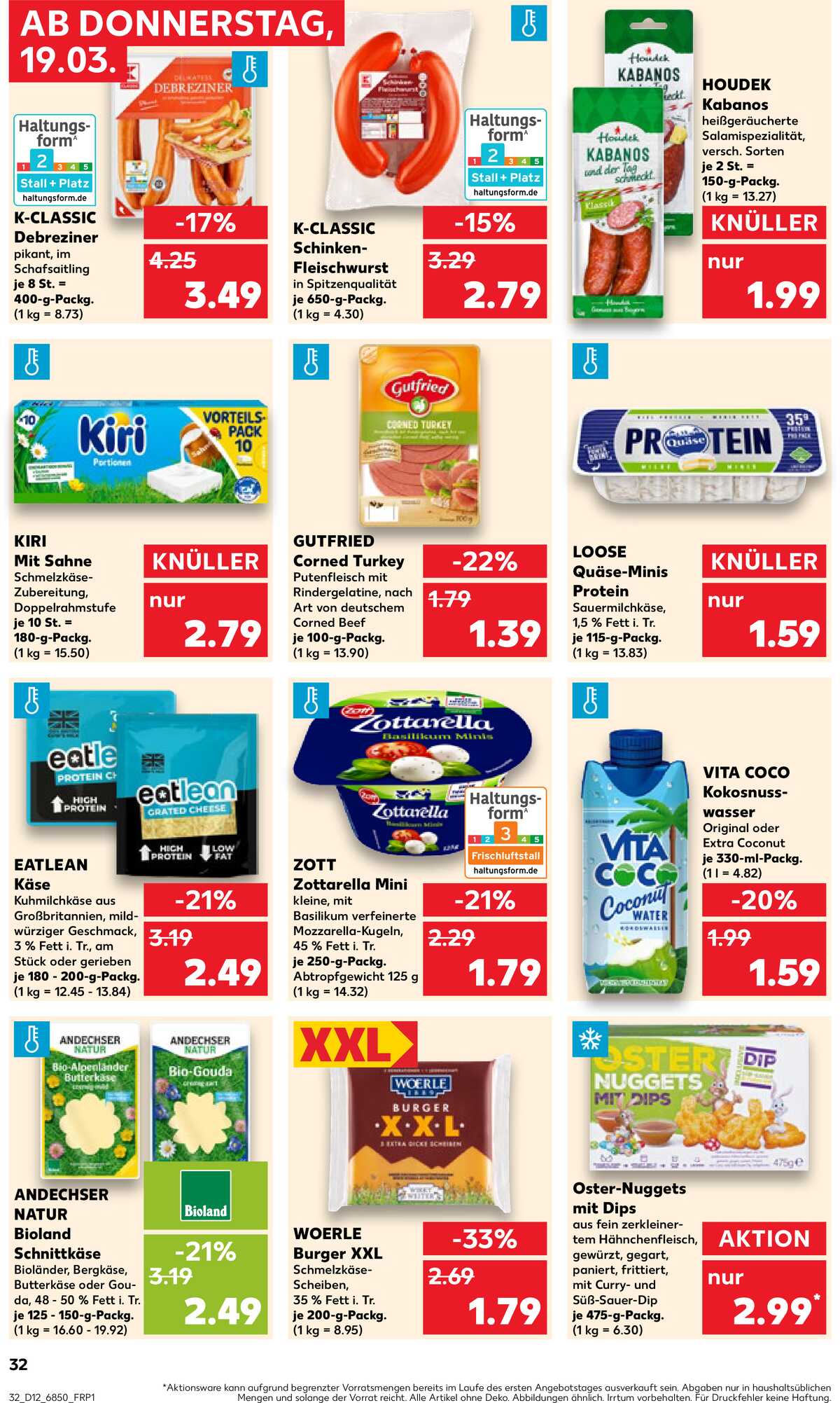 Leták Kaufland Německo 19.3.-25.3.2026 strana 32