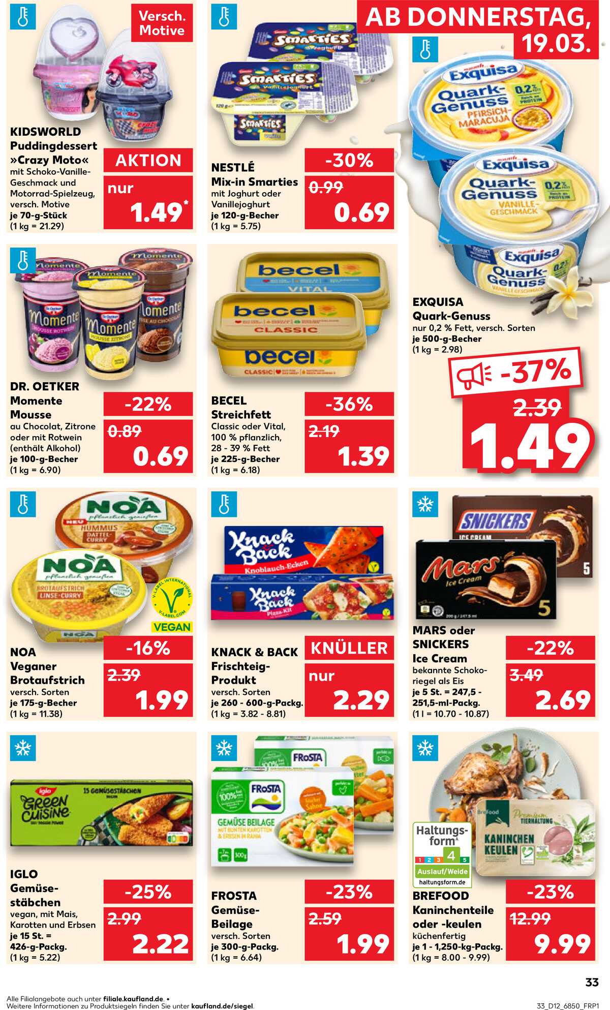 Leták Kaufland Německo 19.3.-25.3.2026 strana 33