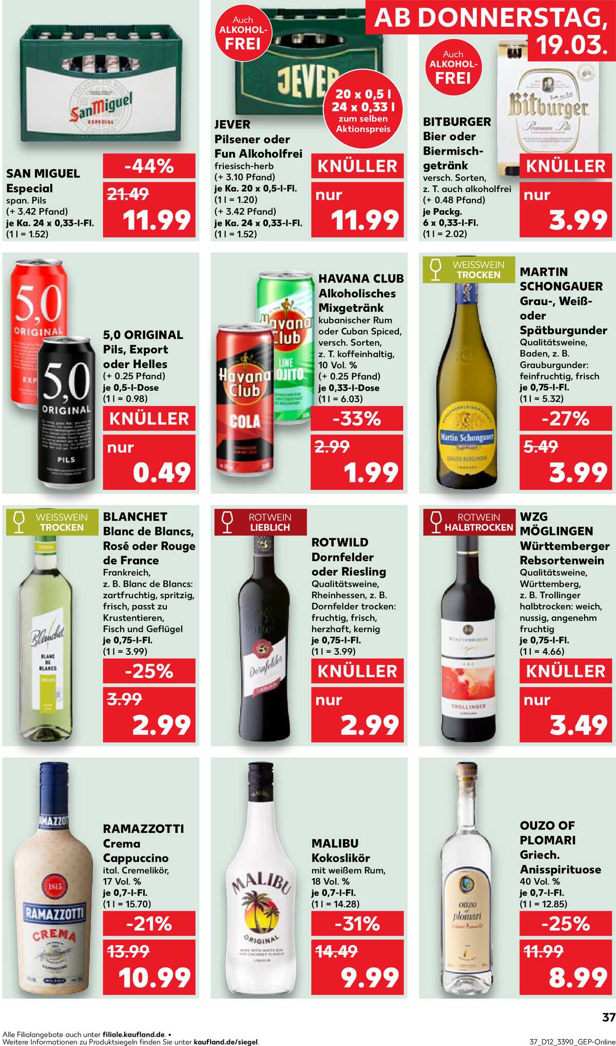 Leták Kaufland Německo 19.3.-25.3.2026 strana 37