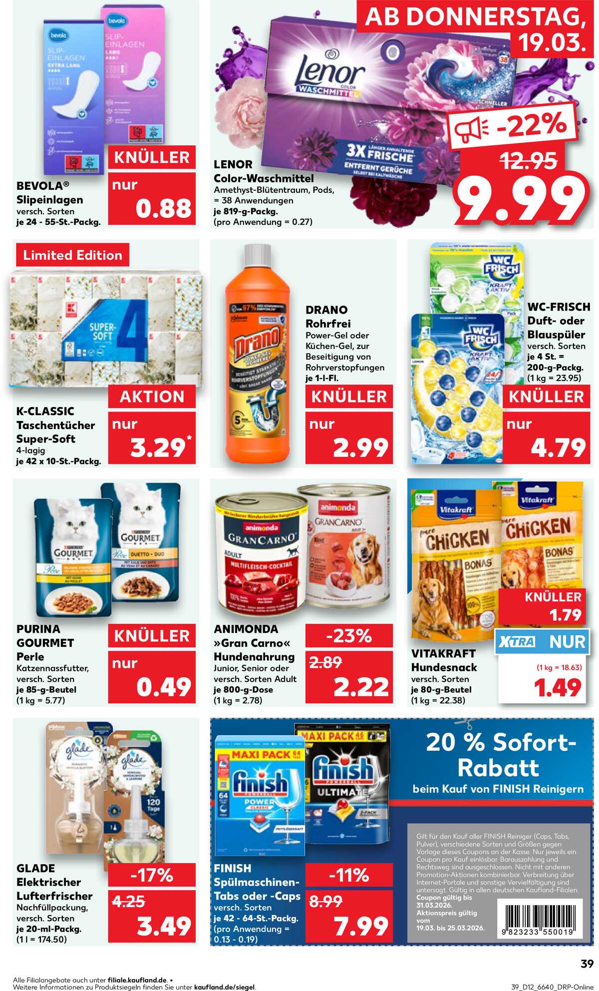 Leták Kaufland Německo 19.3.-25.3.2026 strana 39