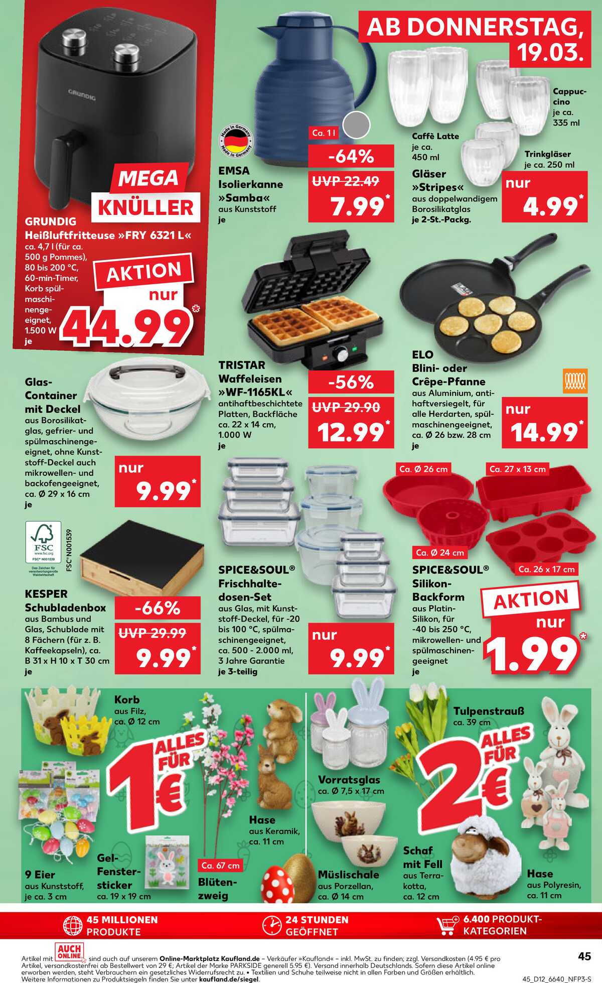 Leták Kaufland Německo 19.3.-25.3.2026 strana 45