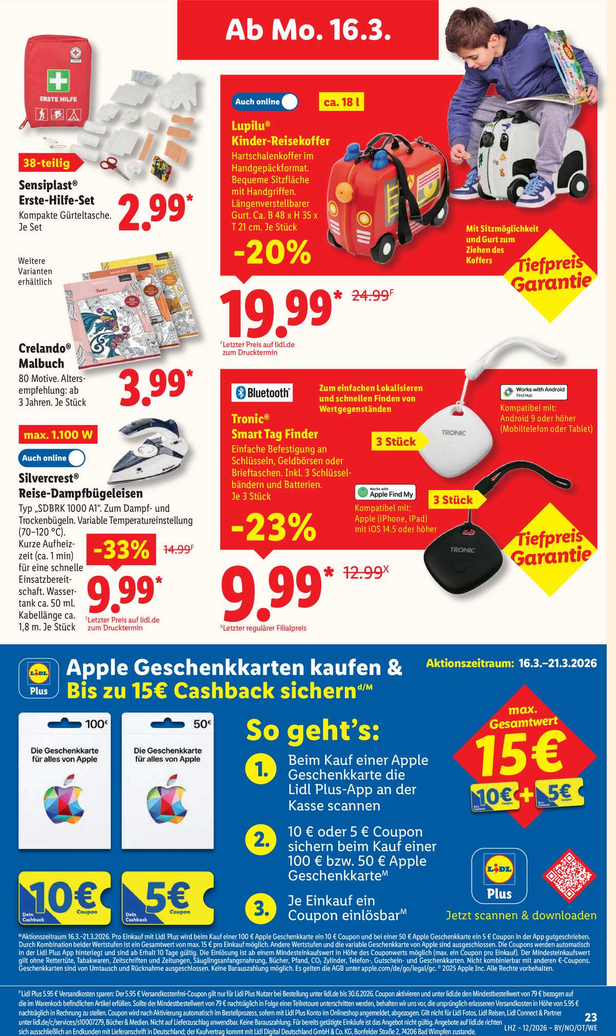 Leták Lidl Německo 16.3.-21.3.2026 strana 43