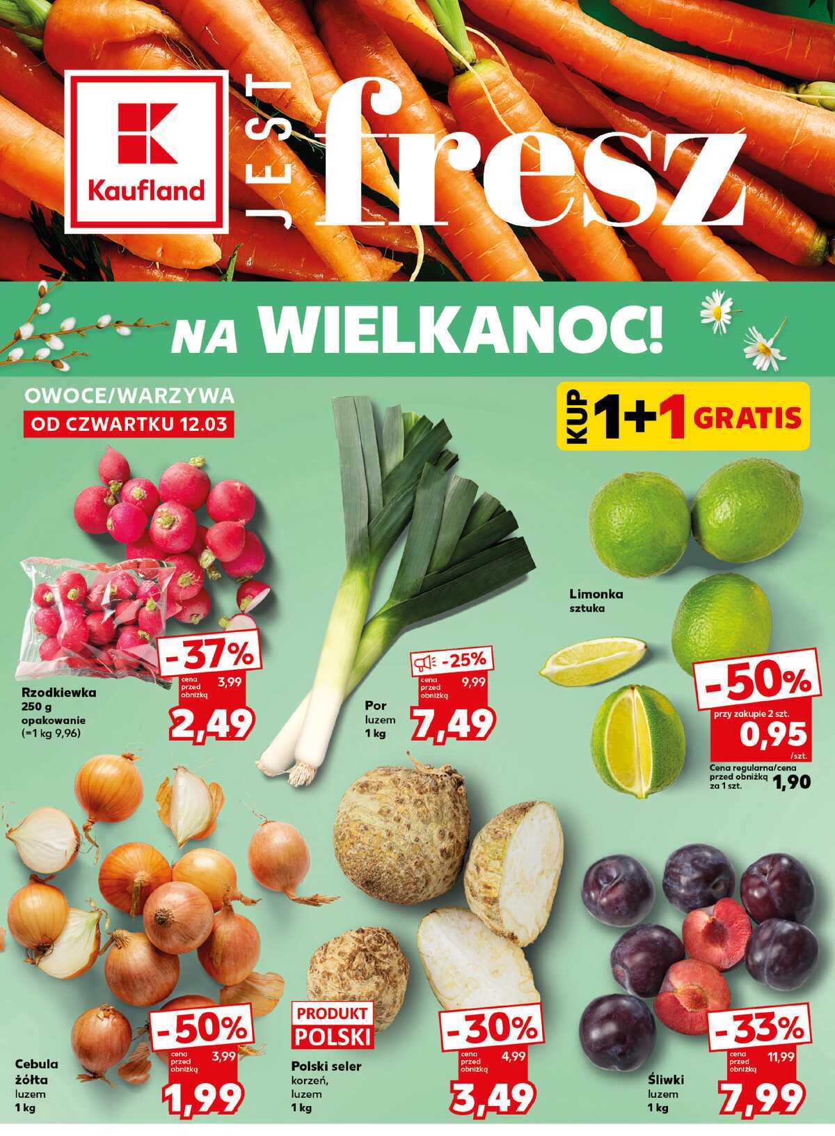 Leták Kaufland Polsko 16.3.-18.3.2026 - Silný start strana 12