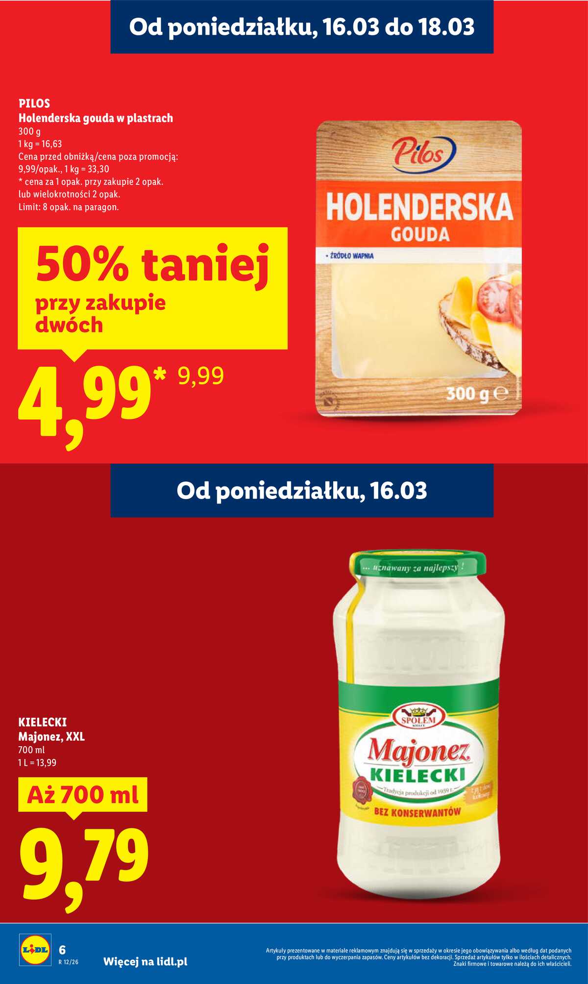Leták Lidl Polsko 16.3.-18.3.2026 - Zpravodaj platný od 16.03 do 18.03 strana 6