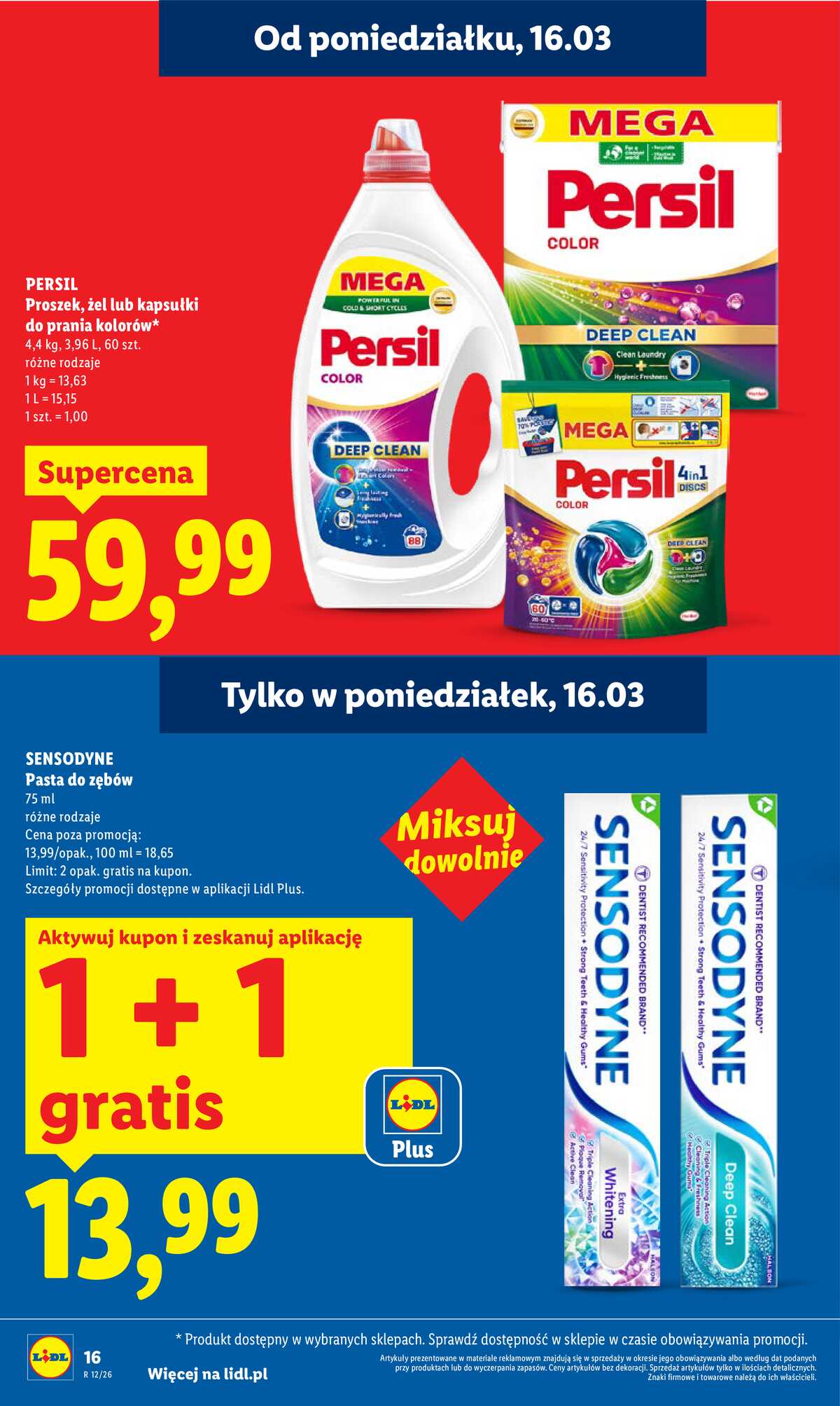 Leták Lidl Polsko 16.3.-18.3.2026 - Zpravodaj platný od 16.03 do 18.03 strana 16