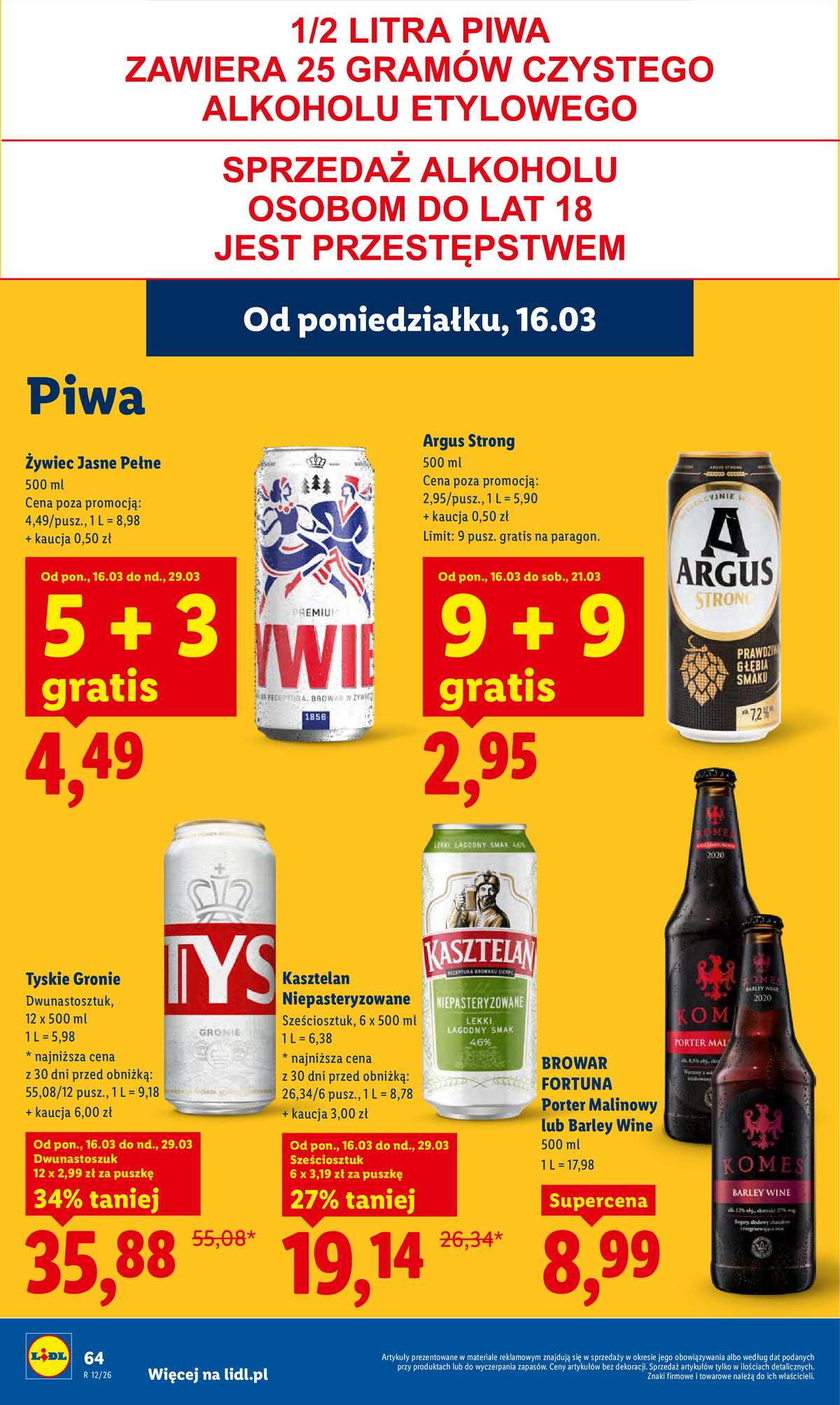 Leták Lidl Polsko 16.3.-18.3.2026 - Zpravodaj platný od 16.03 do 18.03 strana 66