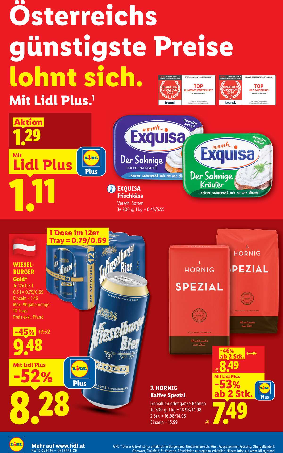 Leták Lidl Rakousko 19.3.-25.3.2026 strana 4